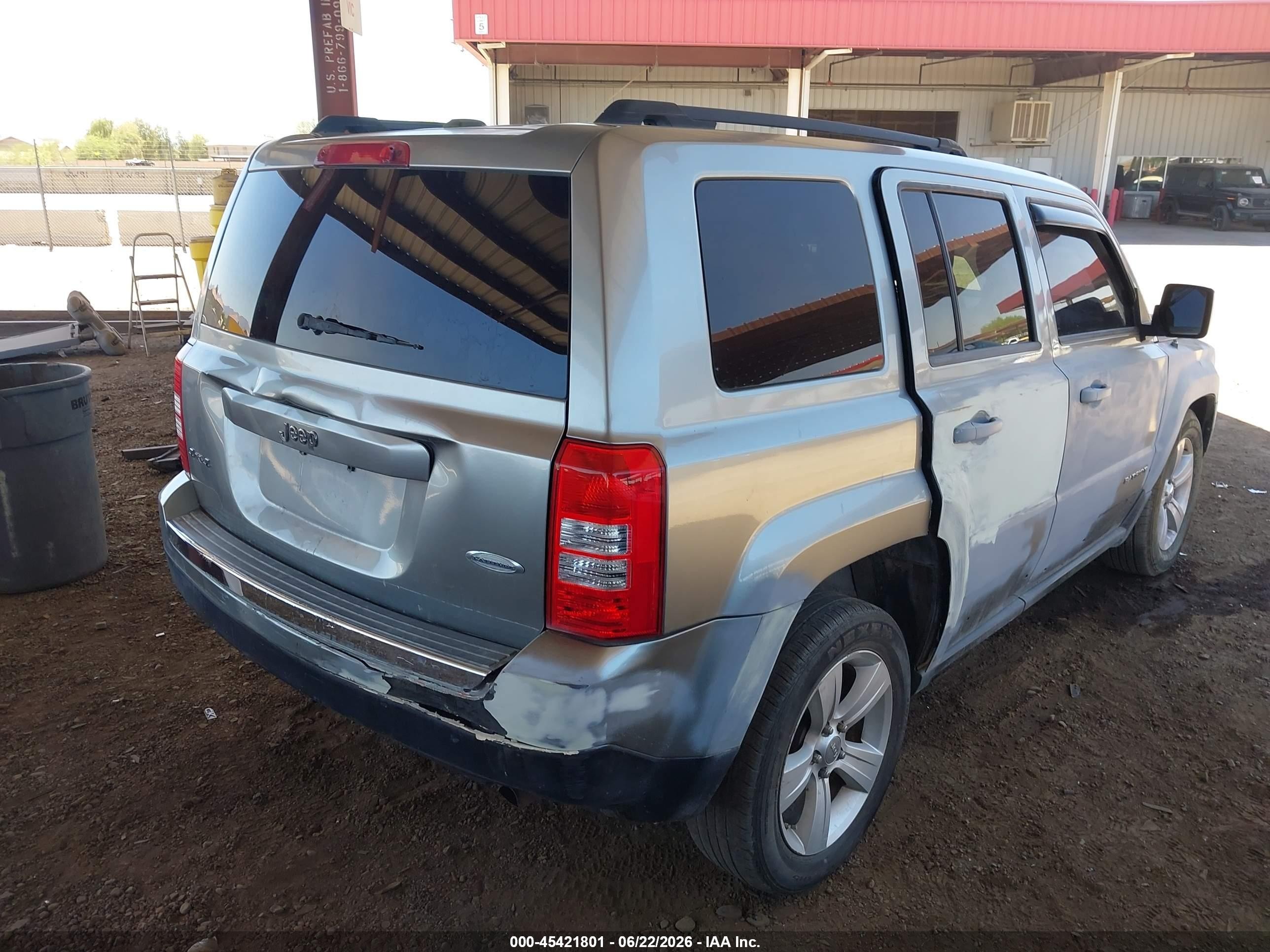 2012 Jeep Patriot Latitude Gray vin: 1C4NJRFB9CD523692