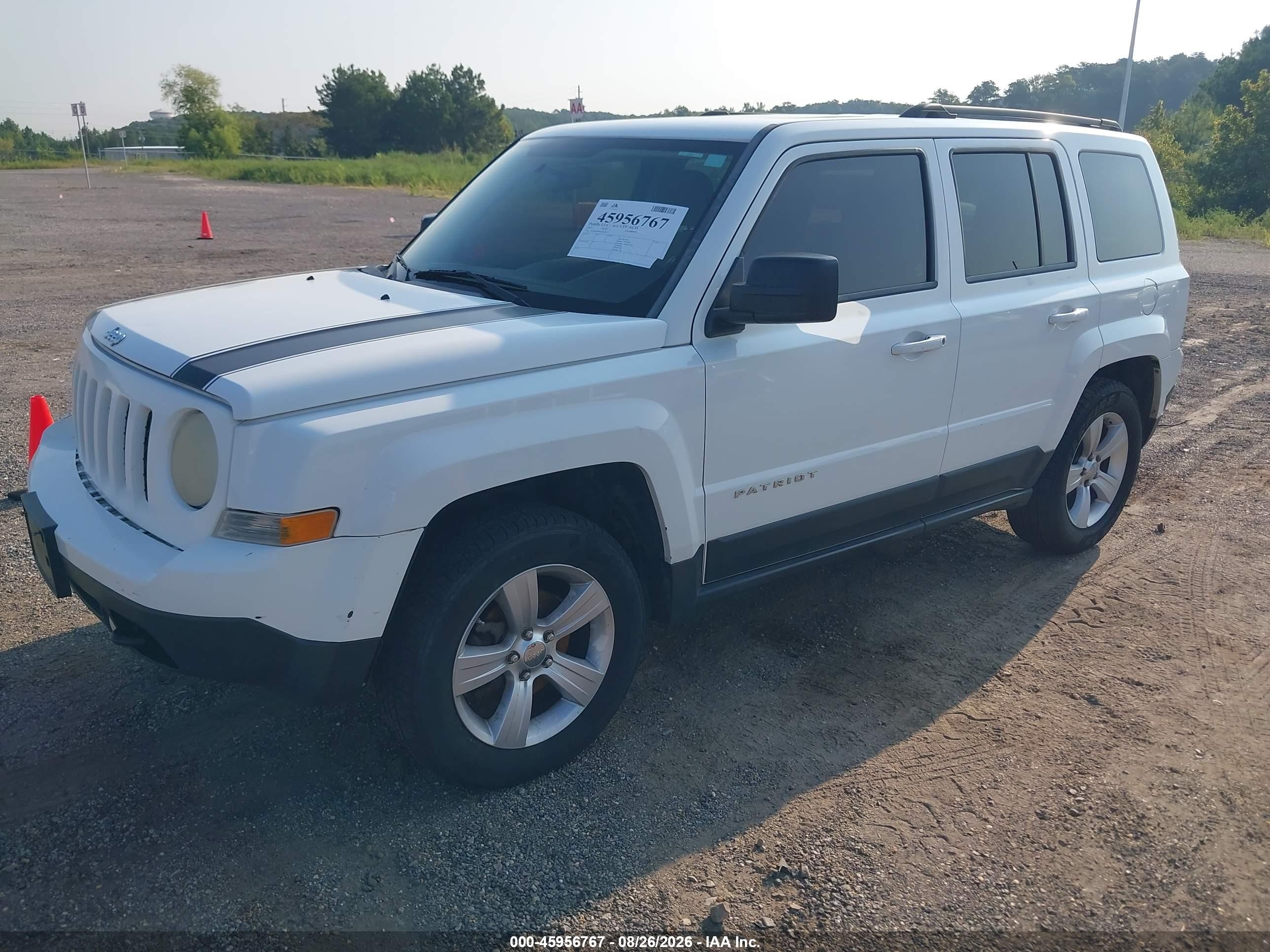 2012 Jeep Patriot Latitude Белый vin: 1C4NJRFB9CD659272