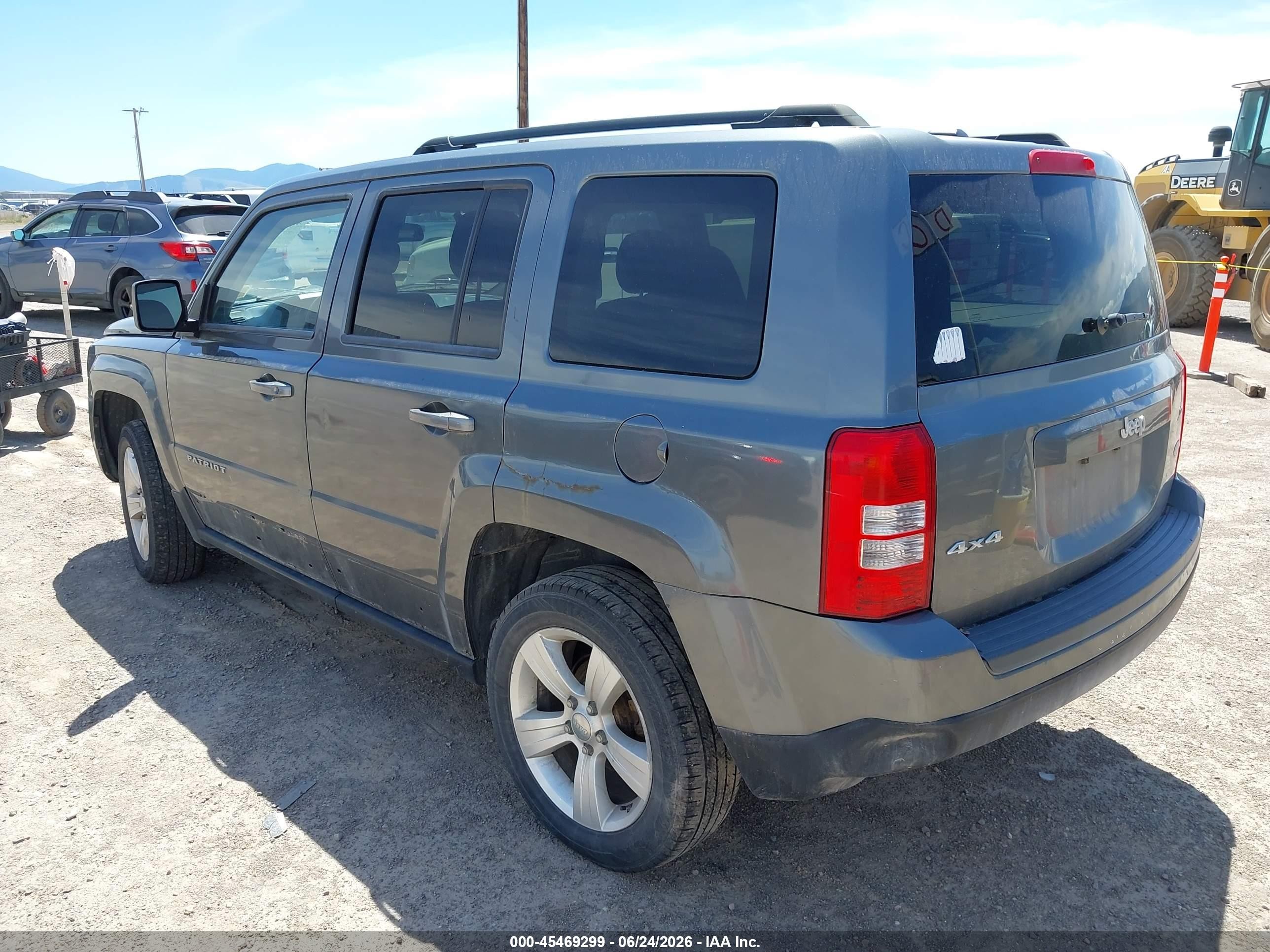 2012 Jeep Patriot Latitude Gray vin: 1C4NJRFB9CD683605