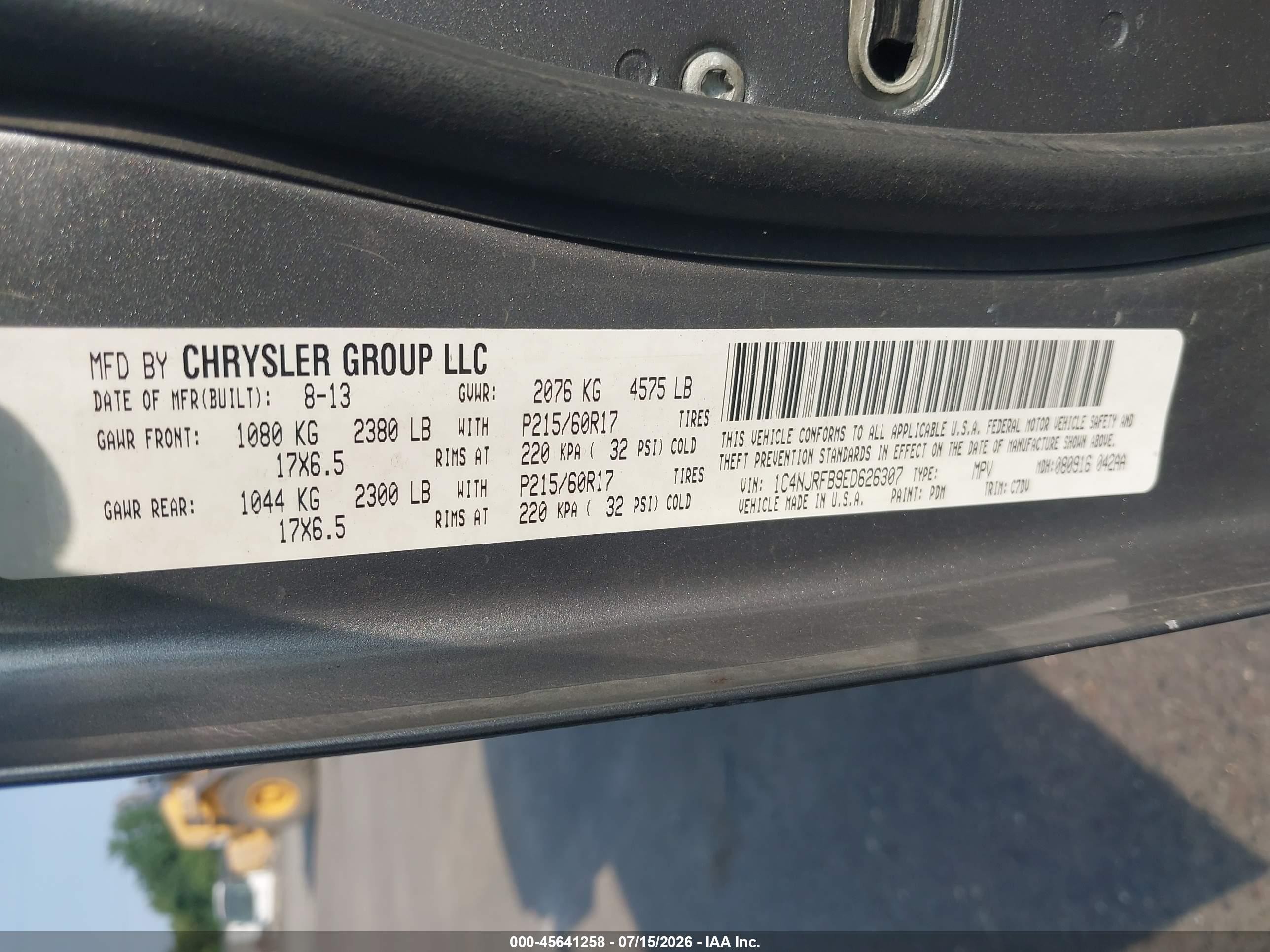 2014 Jeep Patriot Latitude Gray vin: 1C4NJRFB9ED626307