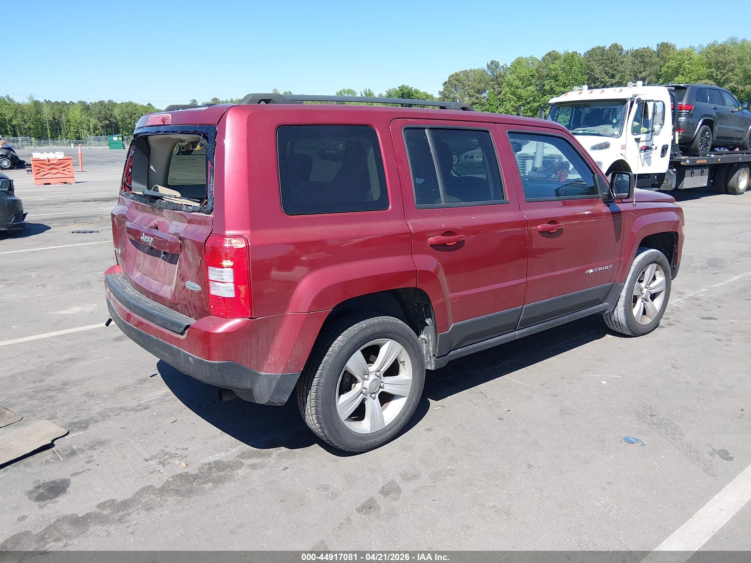 2014 Jeep Patriot Latitude Красный vin: 1C4NJRFB9ED811246