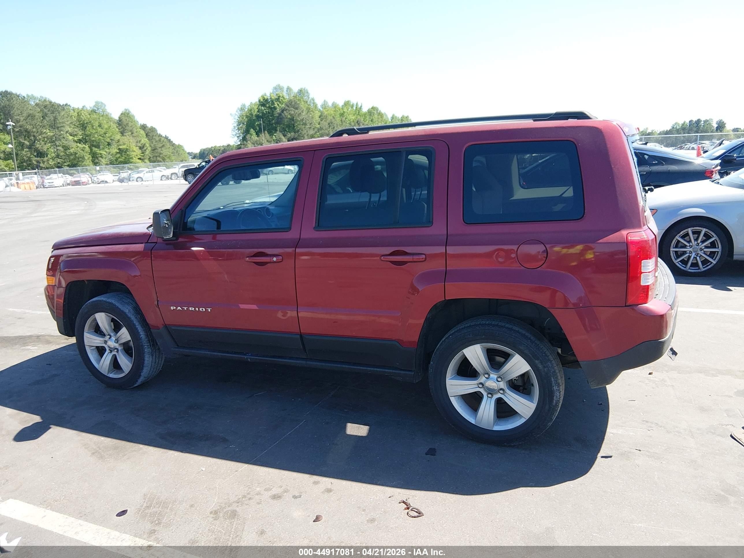 2014 Jeep Patriot Latitude Красный vin: 1C4NJRFB9ED811246