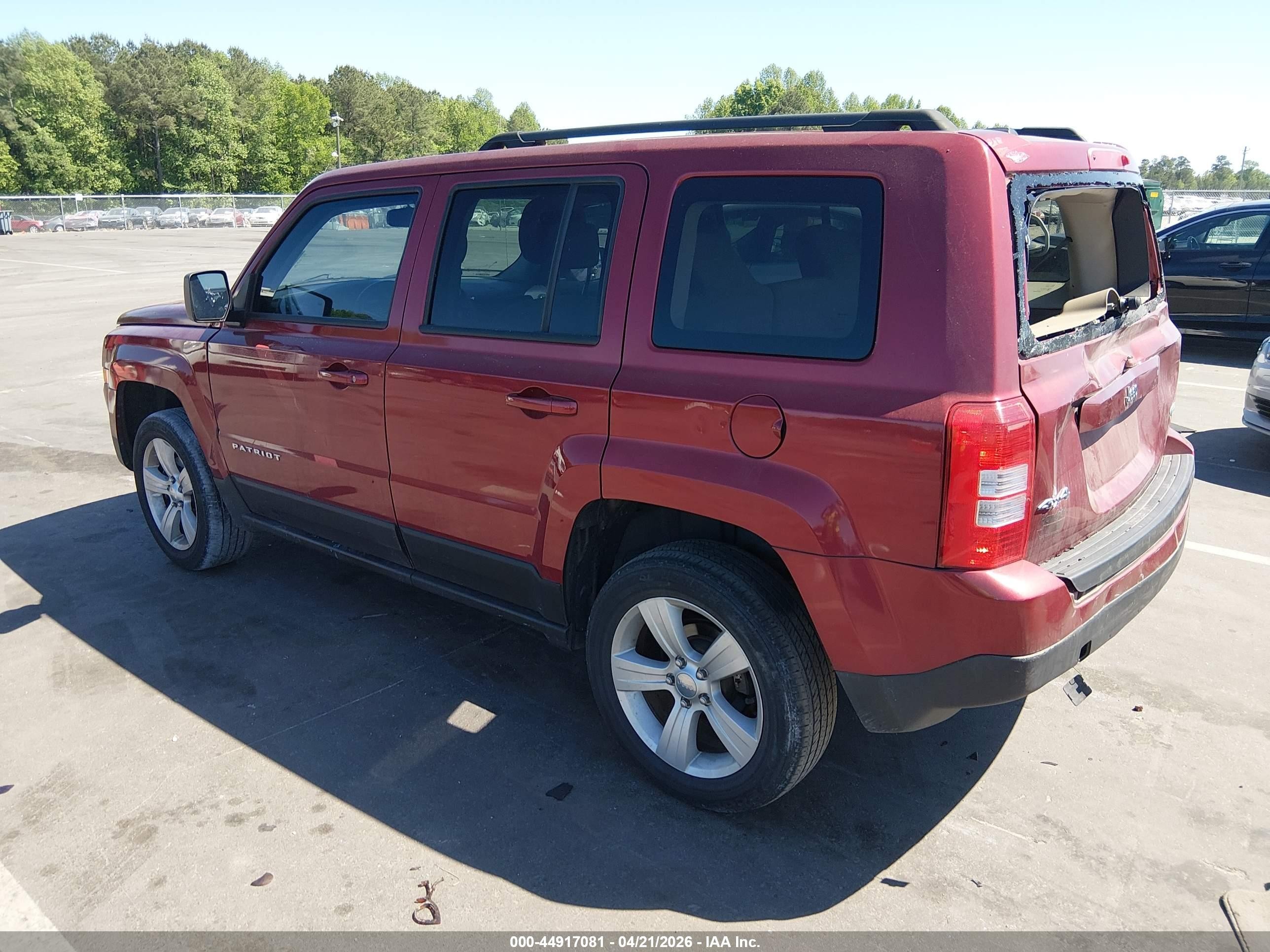 2014 Jeep Patriot Latitude Красный vin: 1C4NJRFB9ED811246