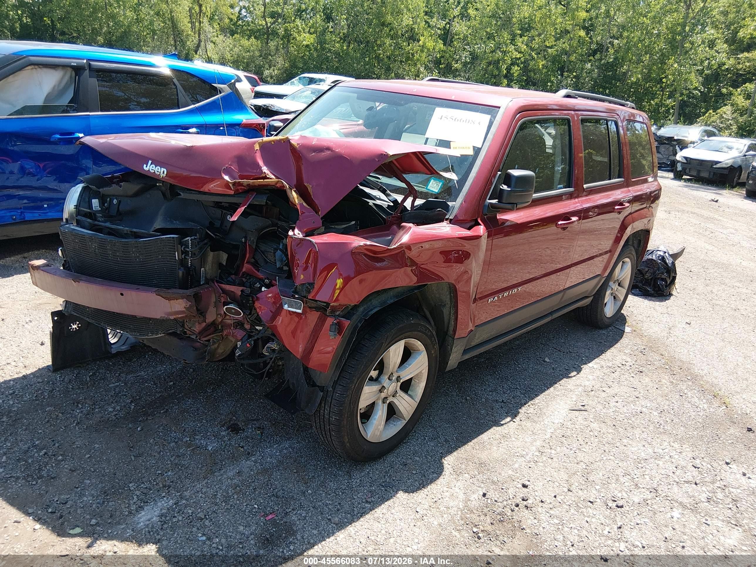 2014 Jeep Patriot Latitude Red vin: 1C4NJRFB9ED897903