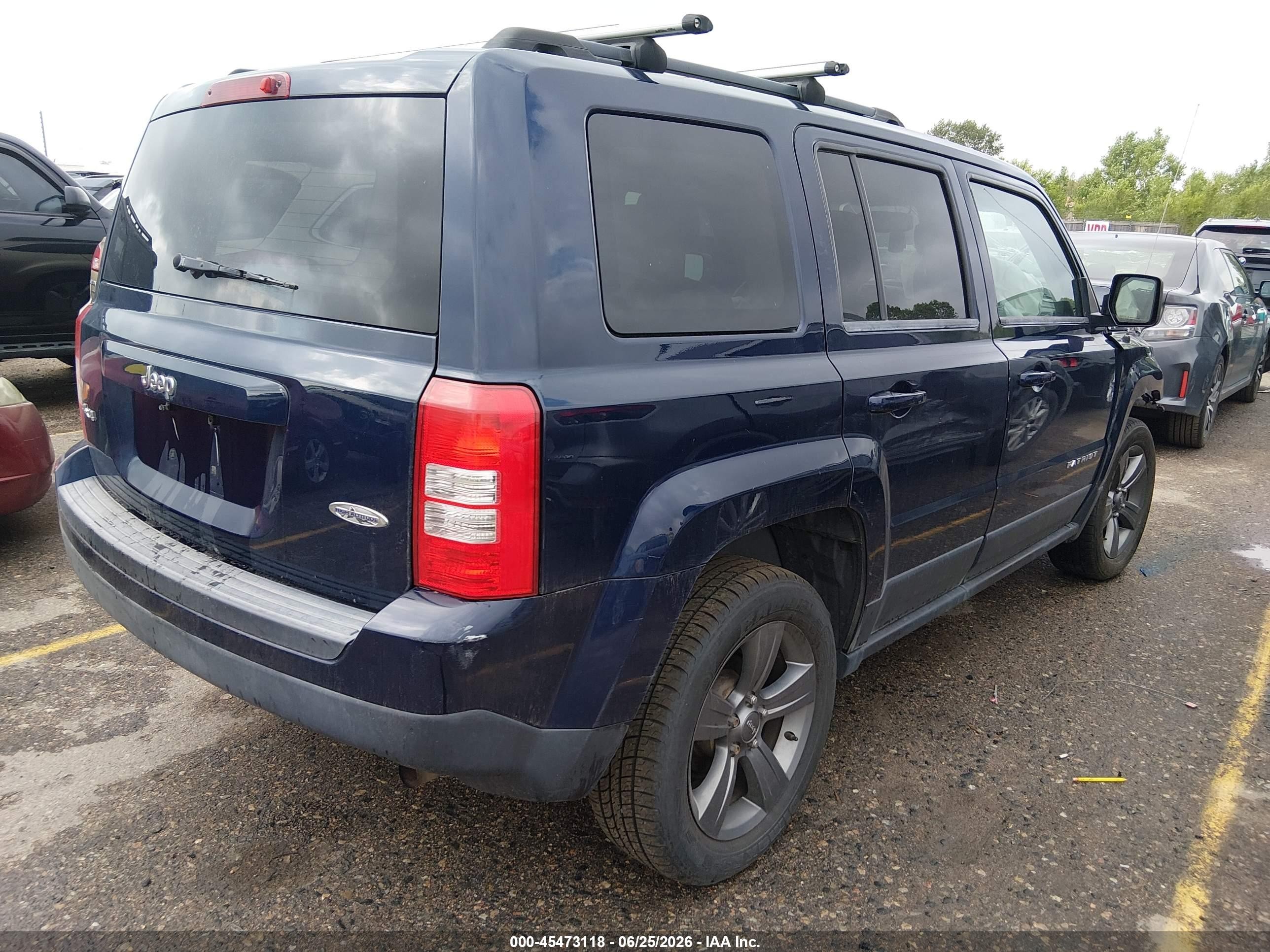 2015 Jeep Patriot High Altitude Edition Синий vin: 1C4NJRFB9FD152120