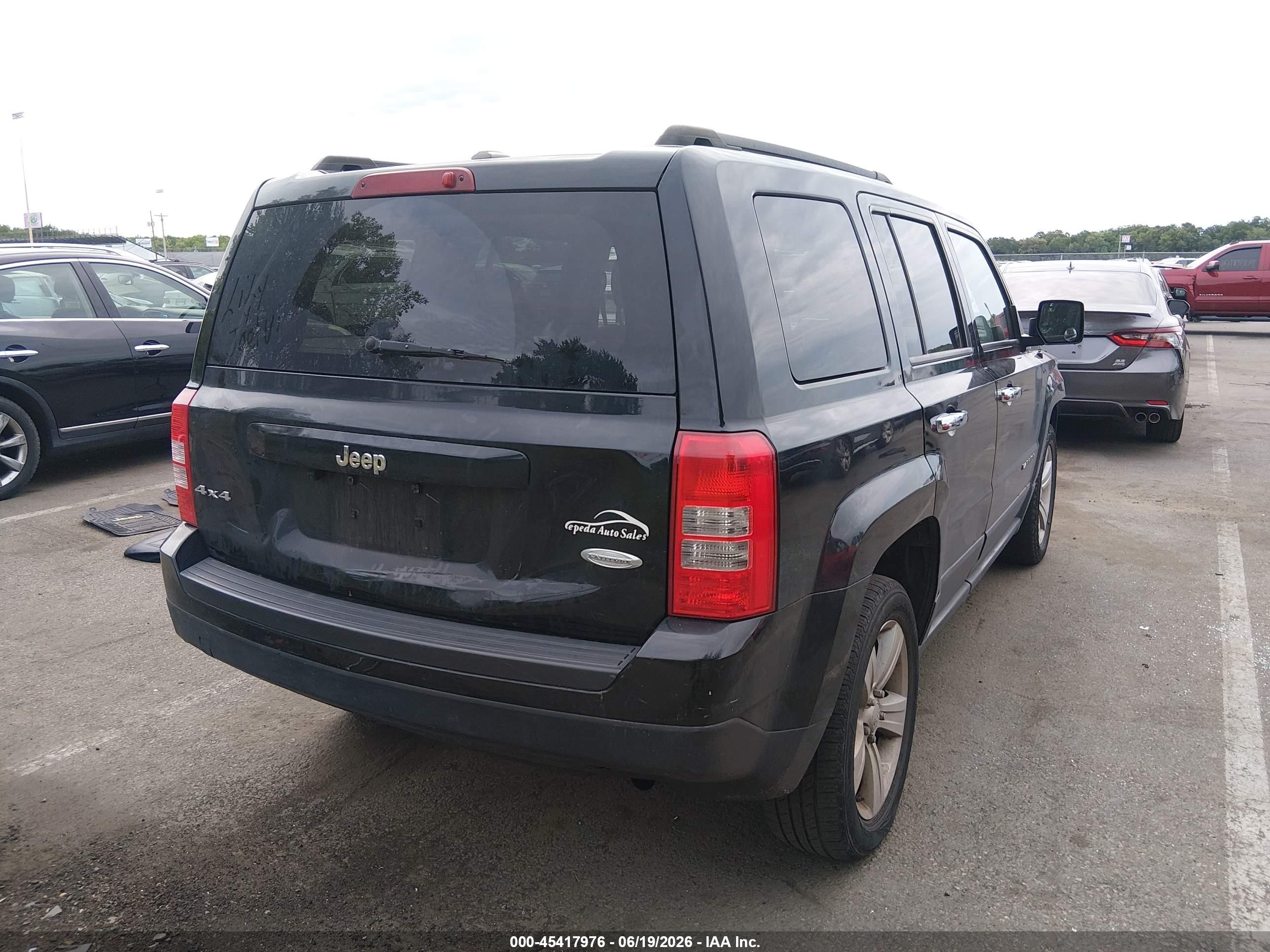 2015 Jeep Patriot Latitude Black vin: 1C4NJRFB9FD154238