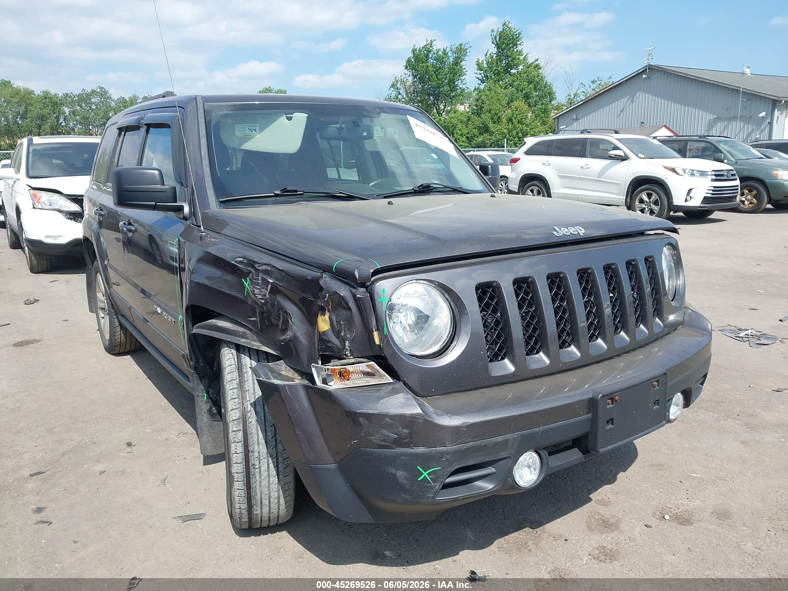 2015 Jeep Patriot Latitude Black vin: 1C4NJRFB9FD189586