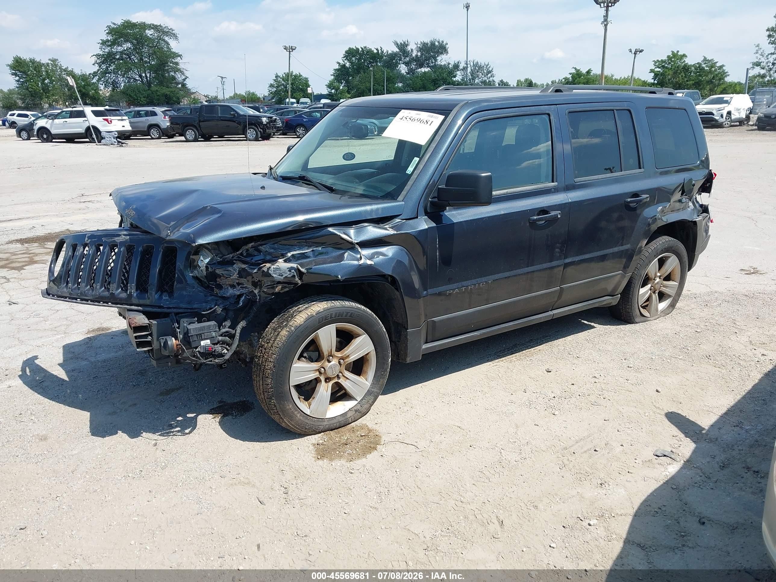 2015 Jeep Patriot Latitude Black vin: 1C4NJRFB9FD258857