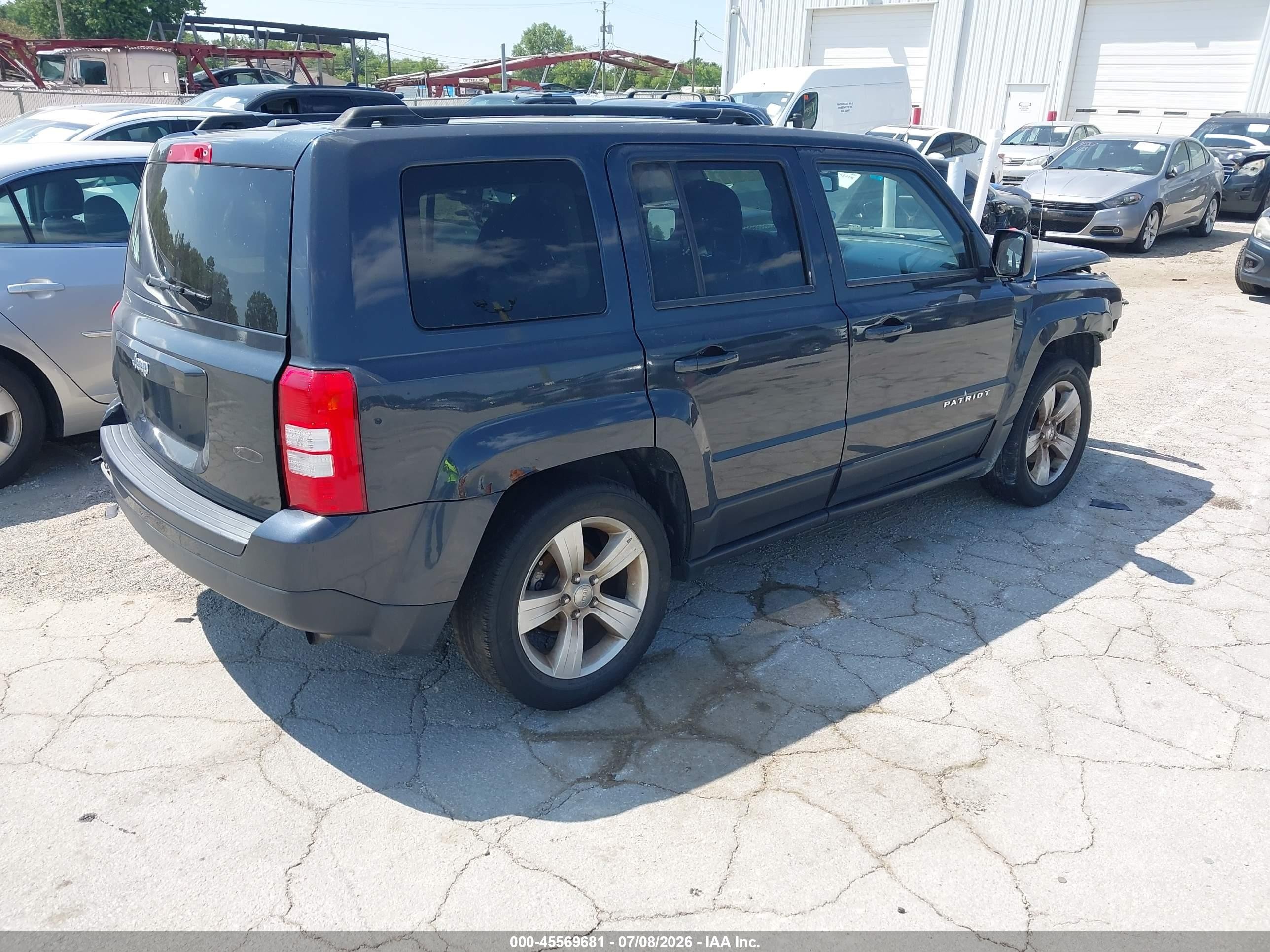2015 Jeep Patriot Latitude Black vin: 1C4NJRFB9FD258857