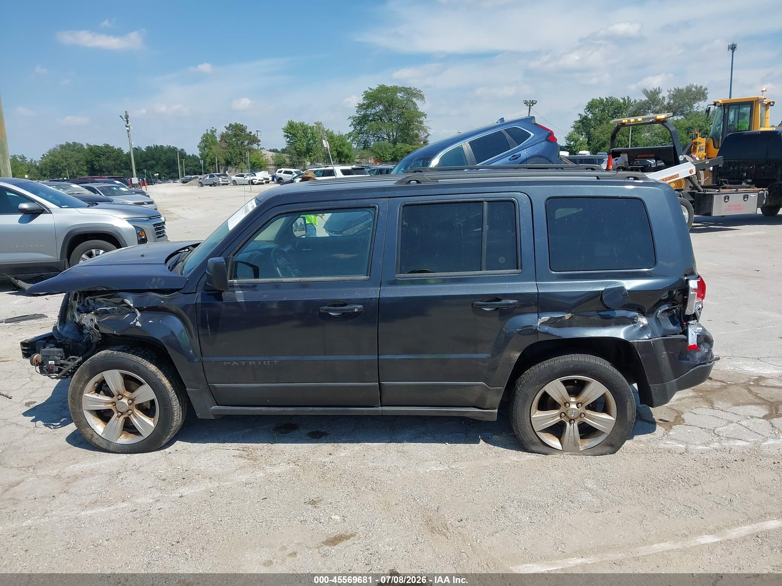 2015 Jeep Patriot Latitude Black vin: 1C4NJRFB9FD258857