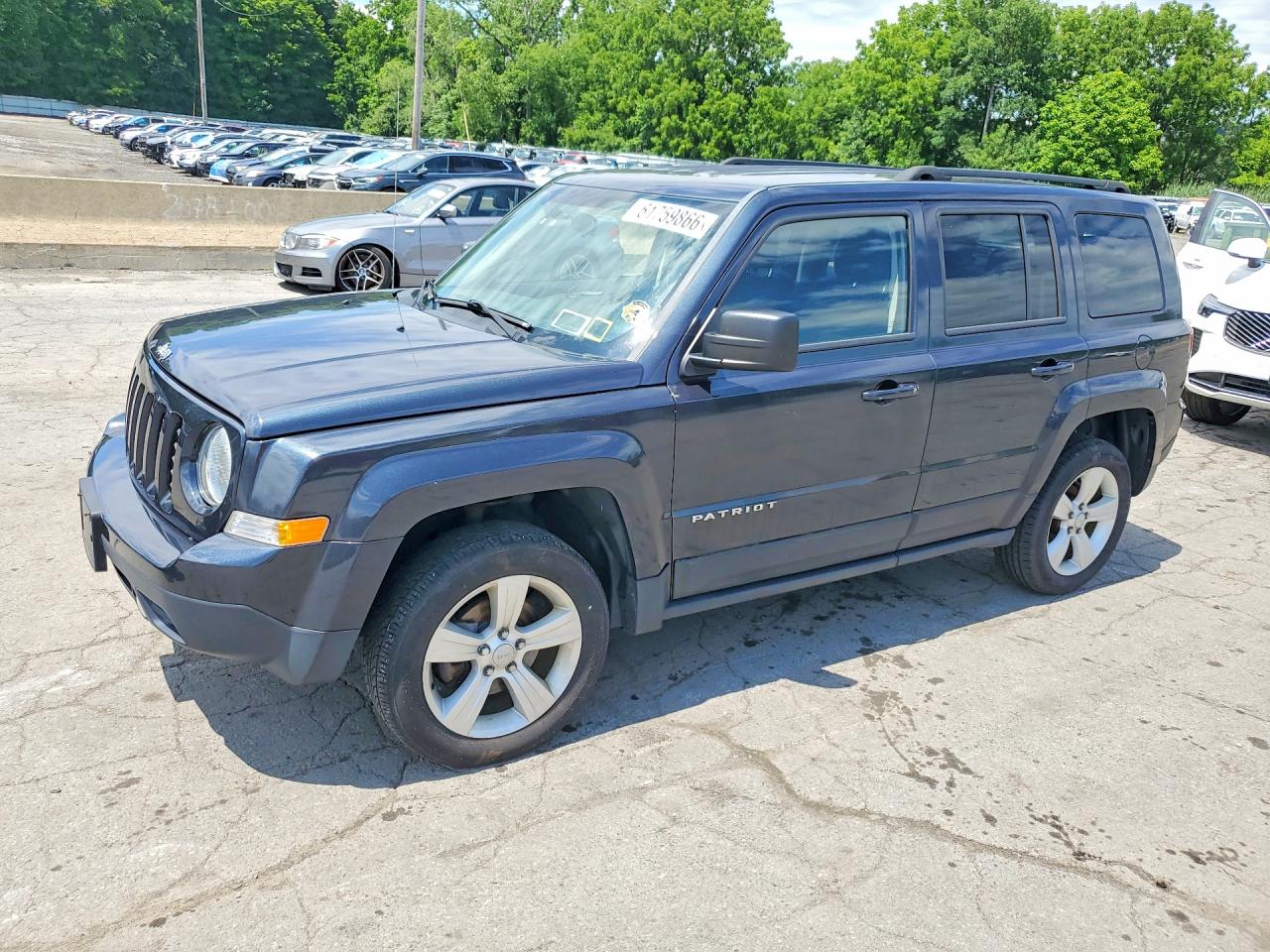 2015 Jeep Patriot Latitude Синий vin: 1C4NJRFB9FD304400