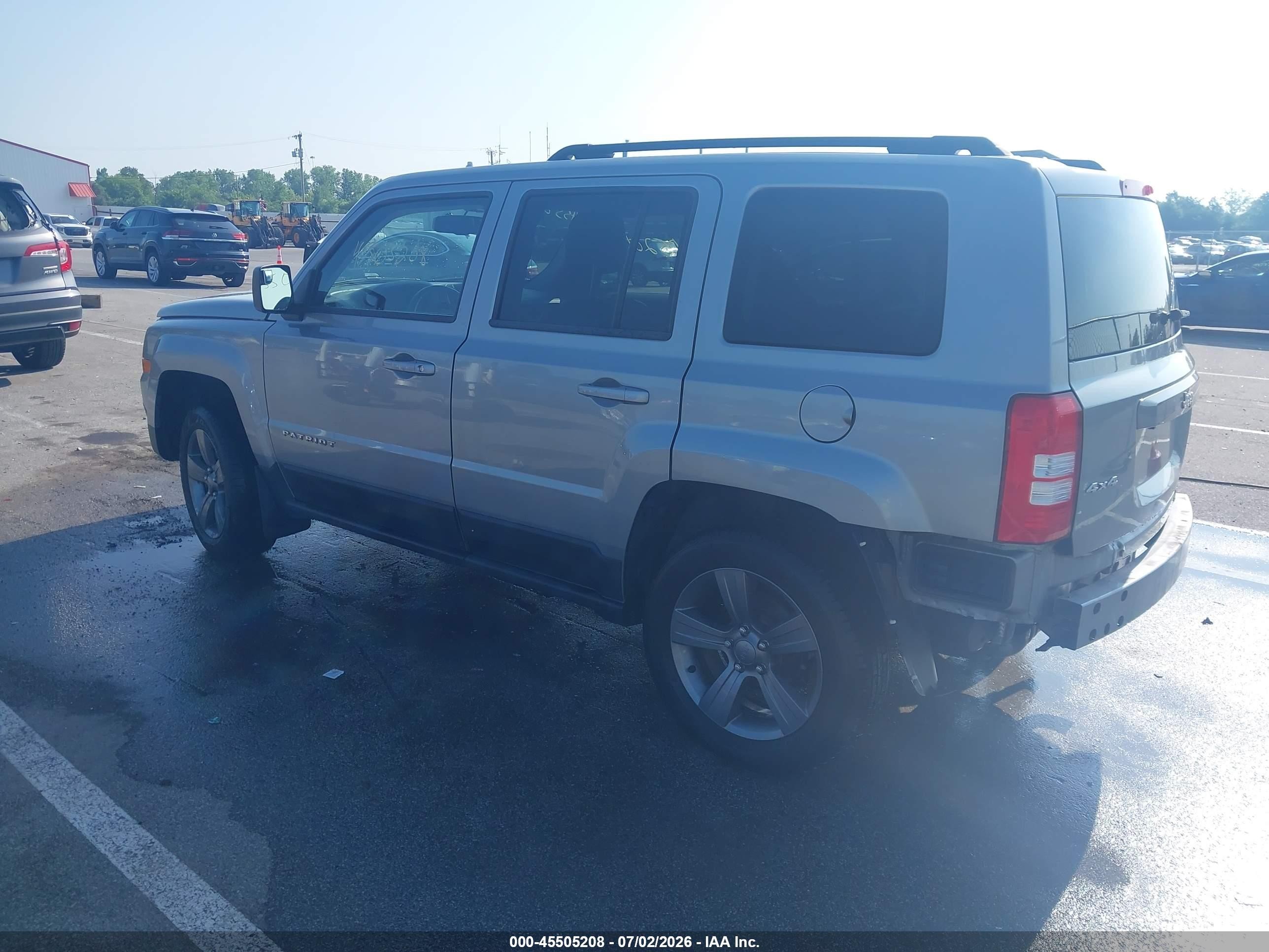 2015 Jeep Patriot High Altitude Edition Silver vin: 1C4NJRFB9FD317583