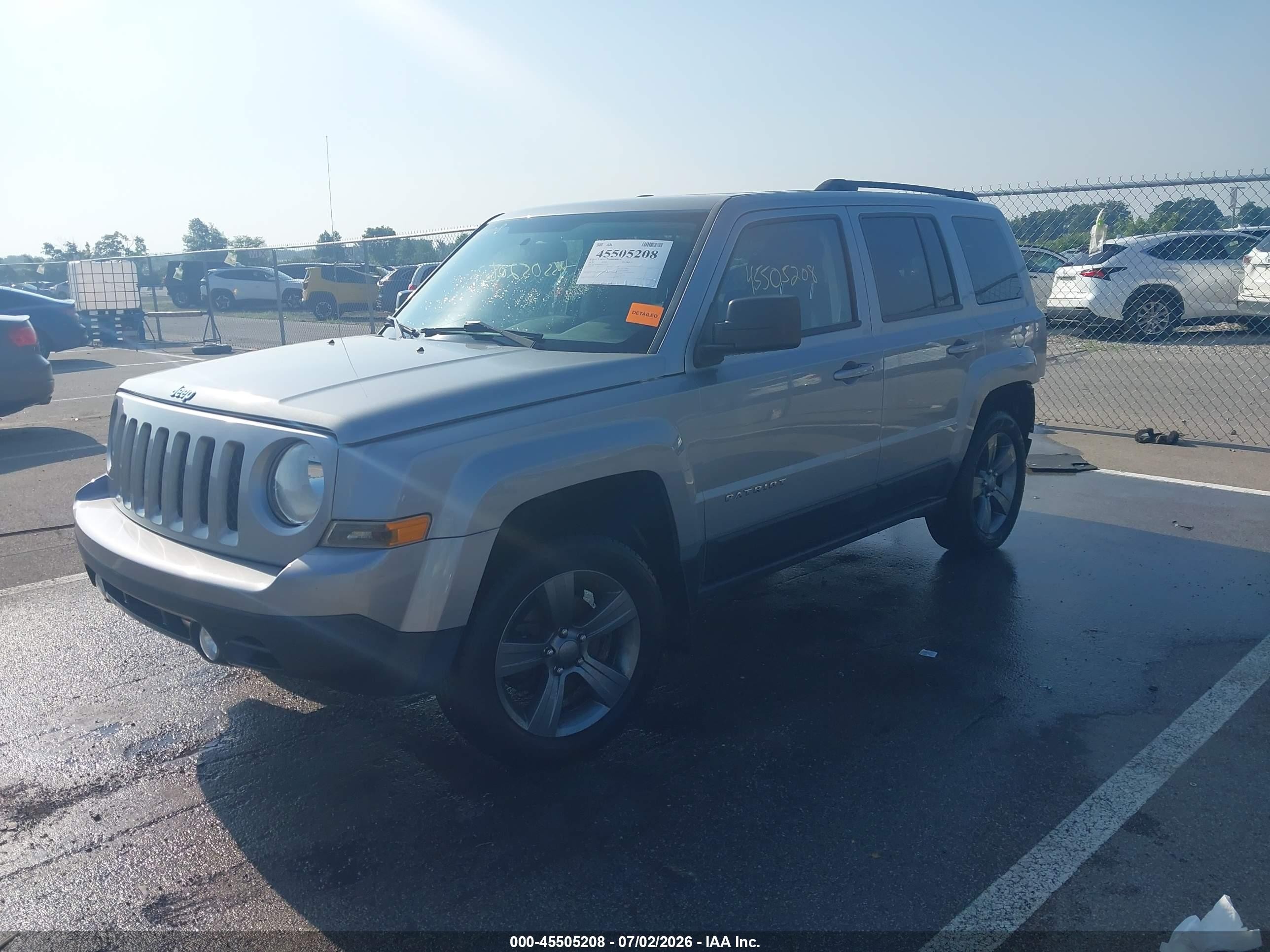 2015 Jeep Patriot High Altitude Edition Silver vin: 1C4NJRFB9FD317583