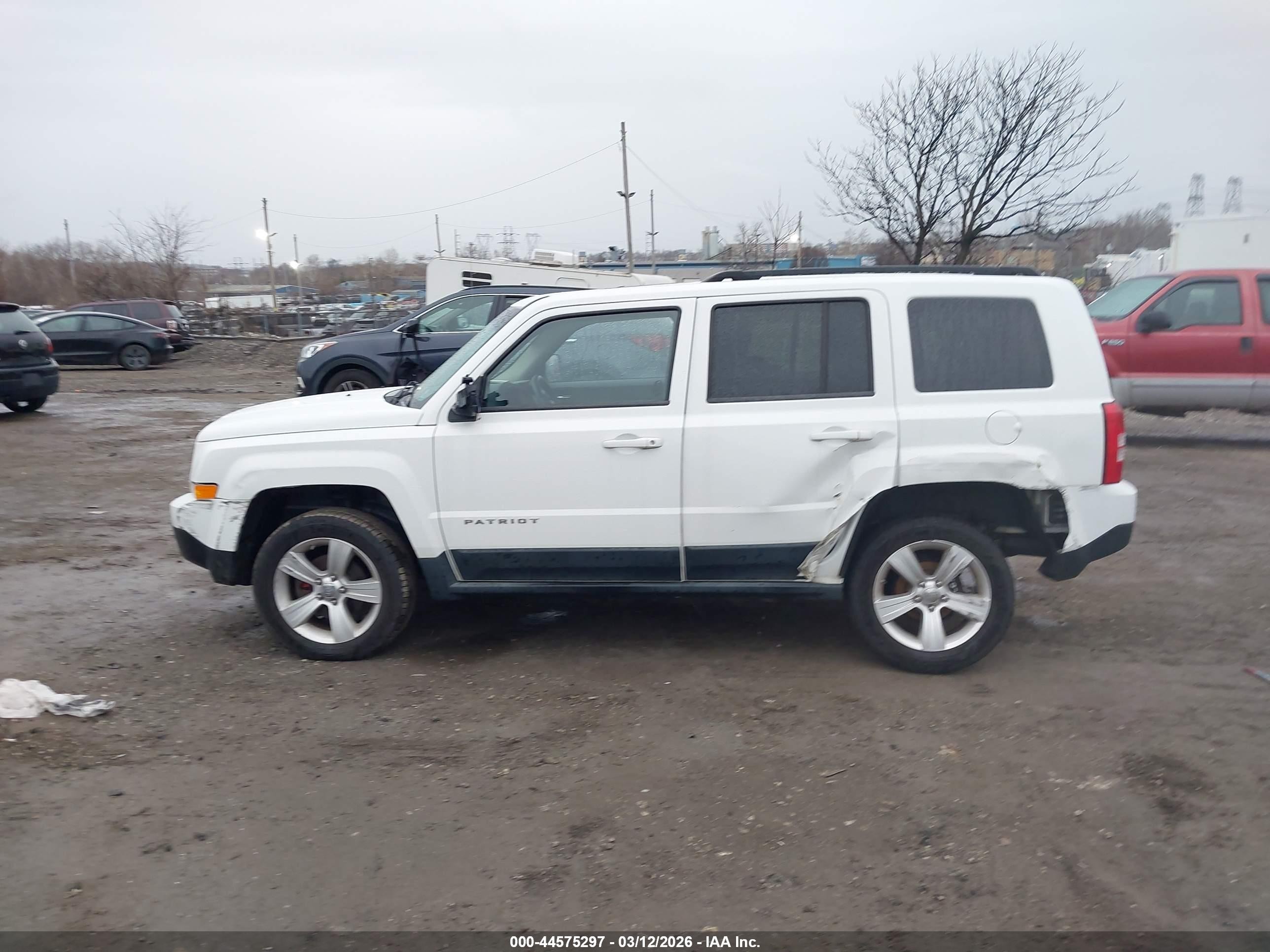 2012 Jeep Patriot Latitude White vin: 1C4NJRFBXCD511180