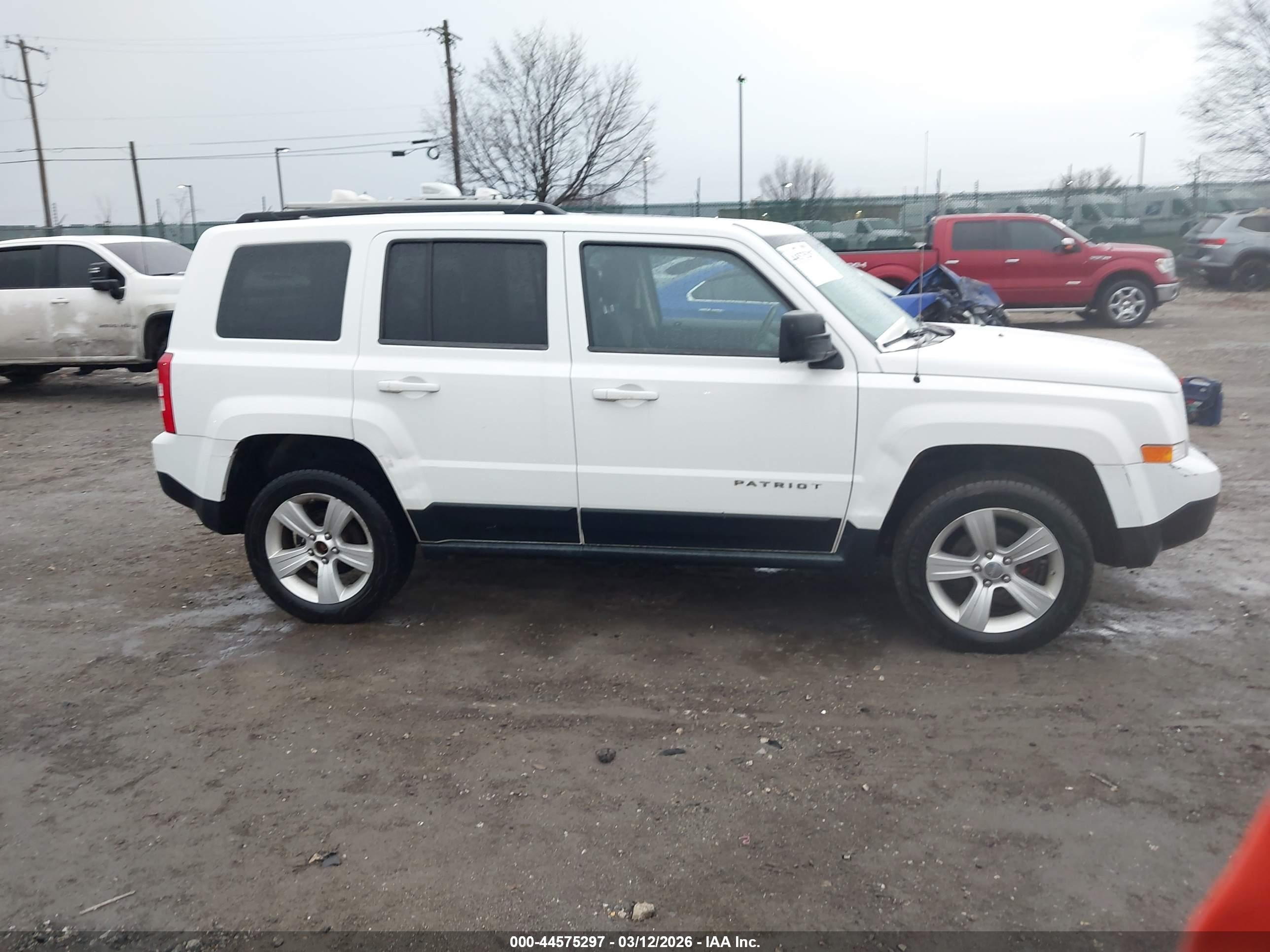 2012 Jeep Patriot Latitude White vin: 1C4NJRFBXCD511180