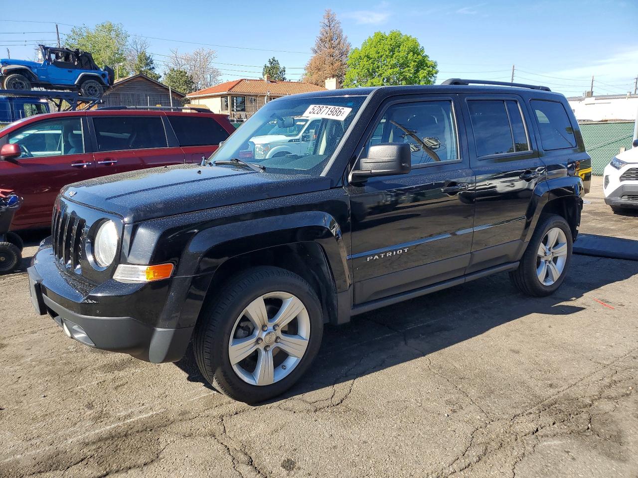 2012 Jeep Patriot Latitude Black vin: 1C4NJRFBXCD625888