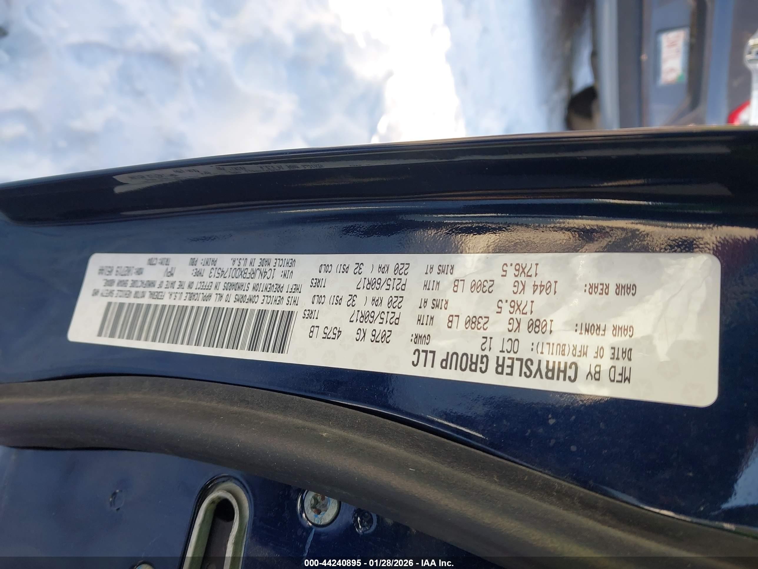 2013 Jeep Patriot Latitude Blue vin: 1C4NJRFBXDD174513