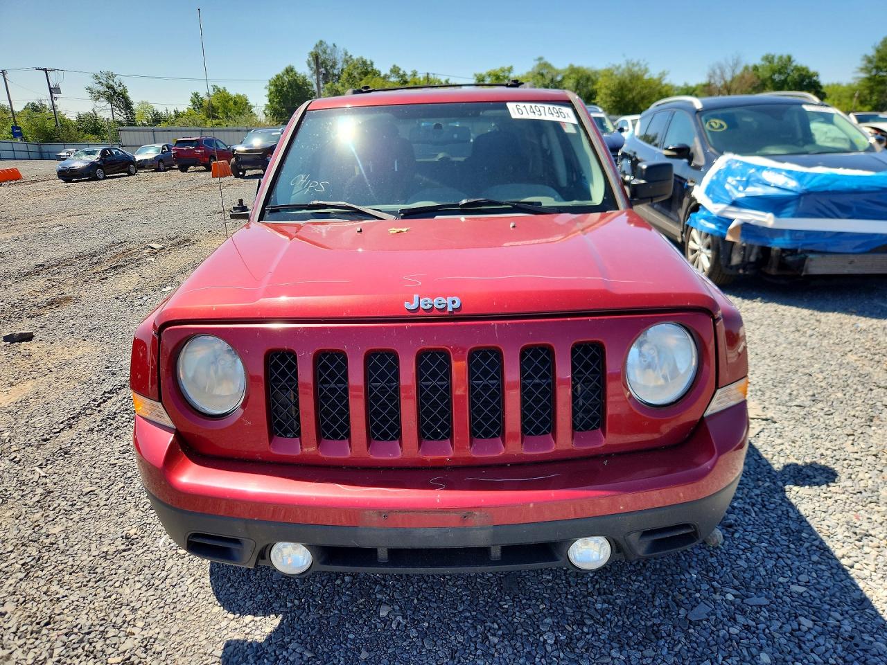 2014 Jeep Patriot Latitude Red vin: 1C4NJRFBXED501591