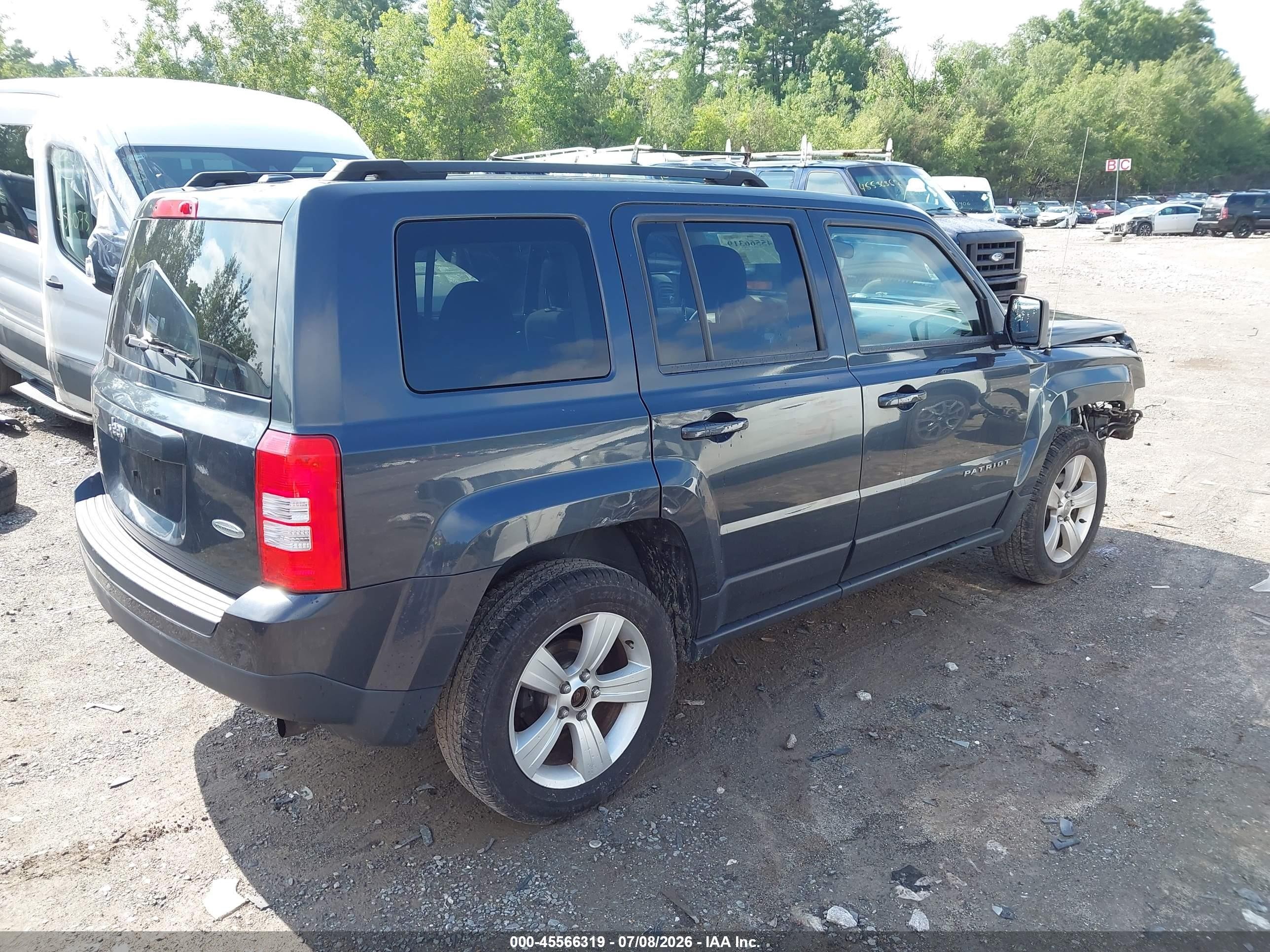 2014 Jeep Patriot Latitude Серый vin: 1C4NJRFBXED689237