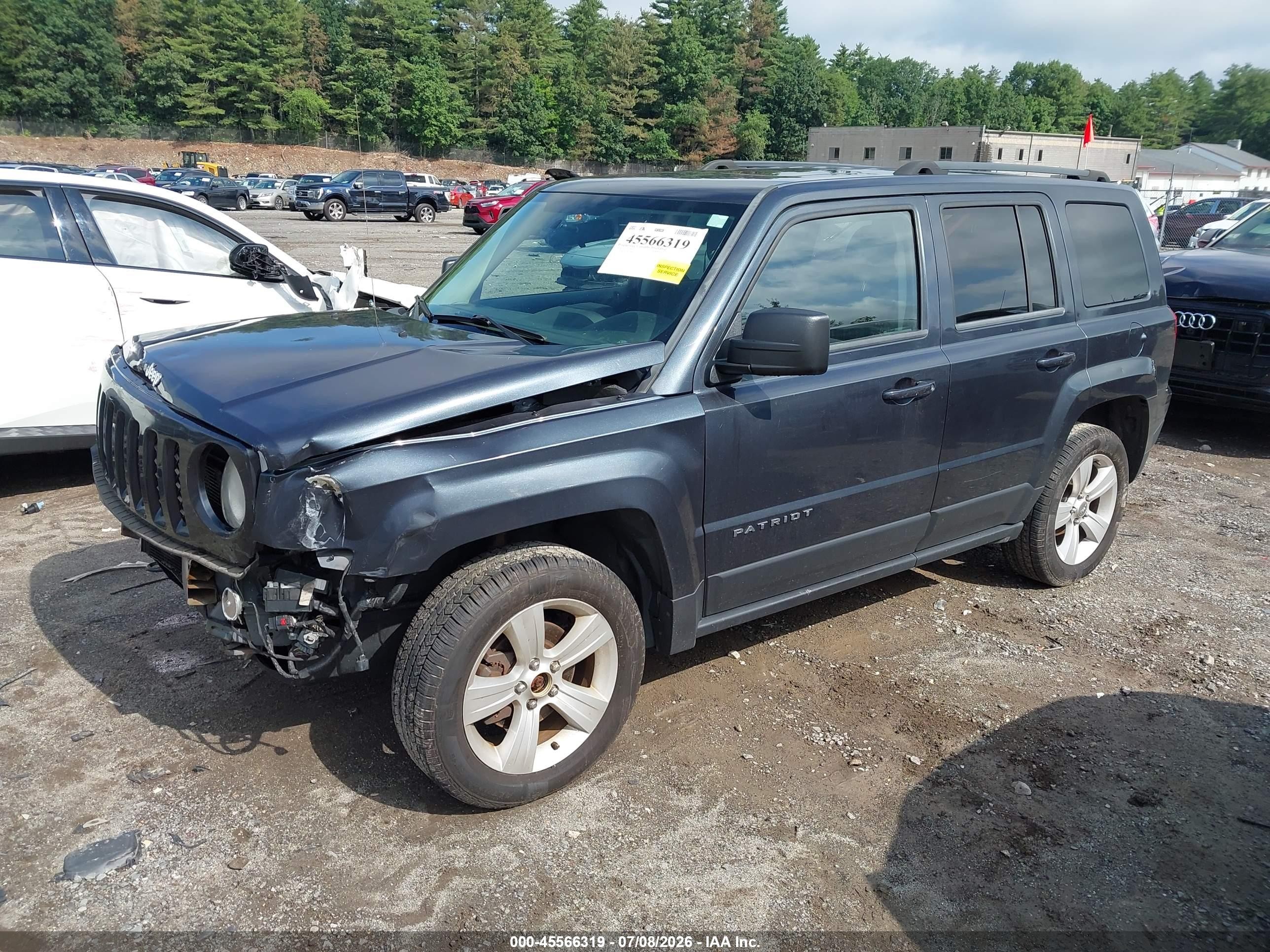 2014 Jeep Patriot Latitude Серый vin: 1C4NJRFBXED689237