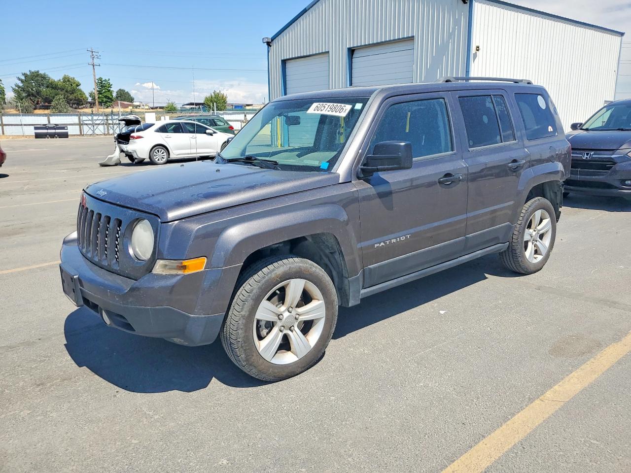 2014 Jeep Patriot Latitude Gray vin: 1C4NJRFBXED744463