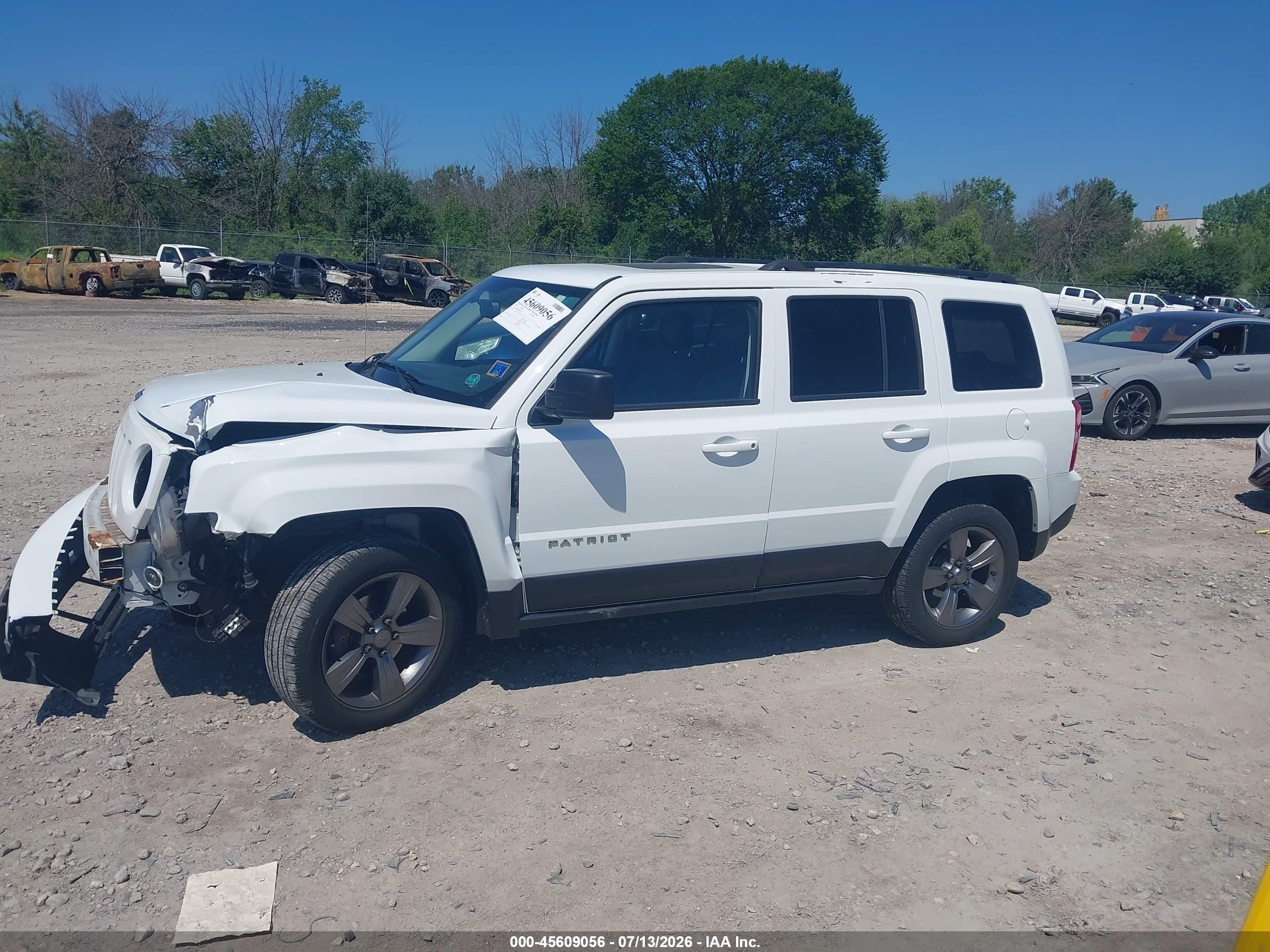 2015 Jeep Patriot High Altitude Edition Белый vin: 1C4NJRFBXFD183750