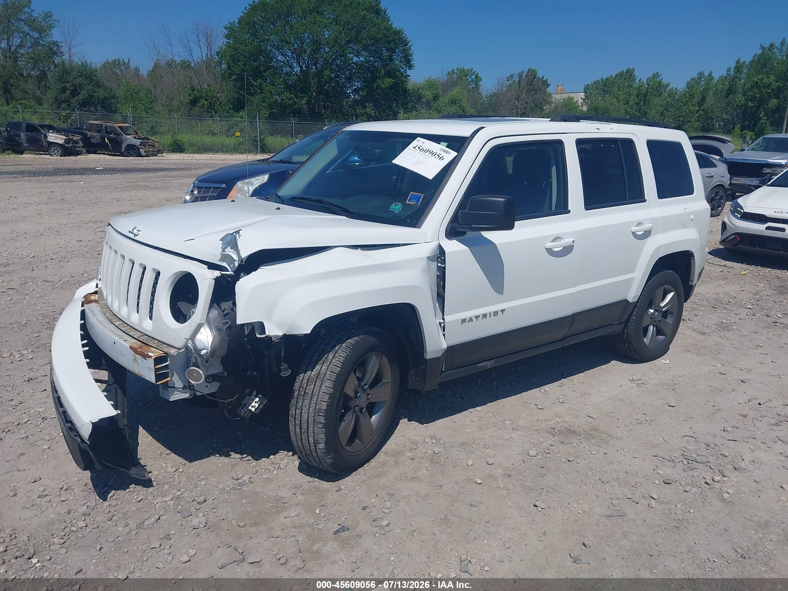2015 Jeep Patriot High Altitude Edition Белый vin: 1C4NJRFBXFD183750