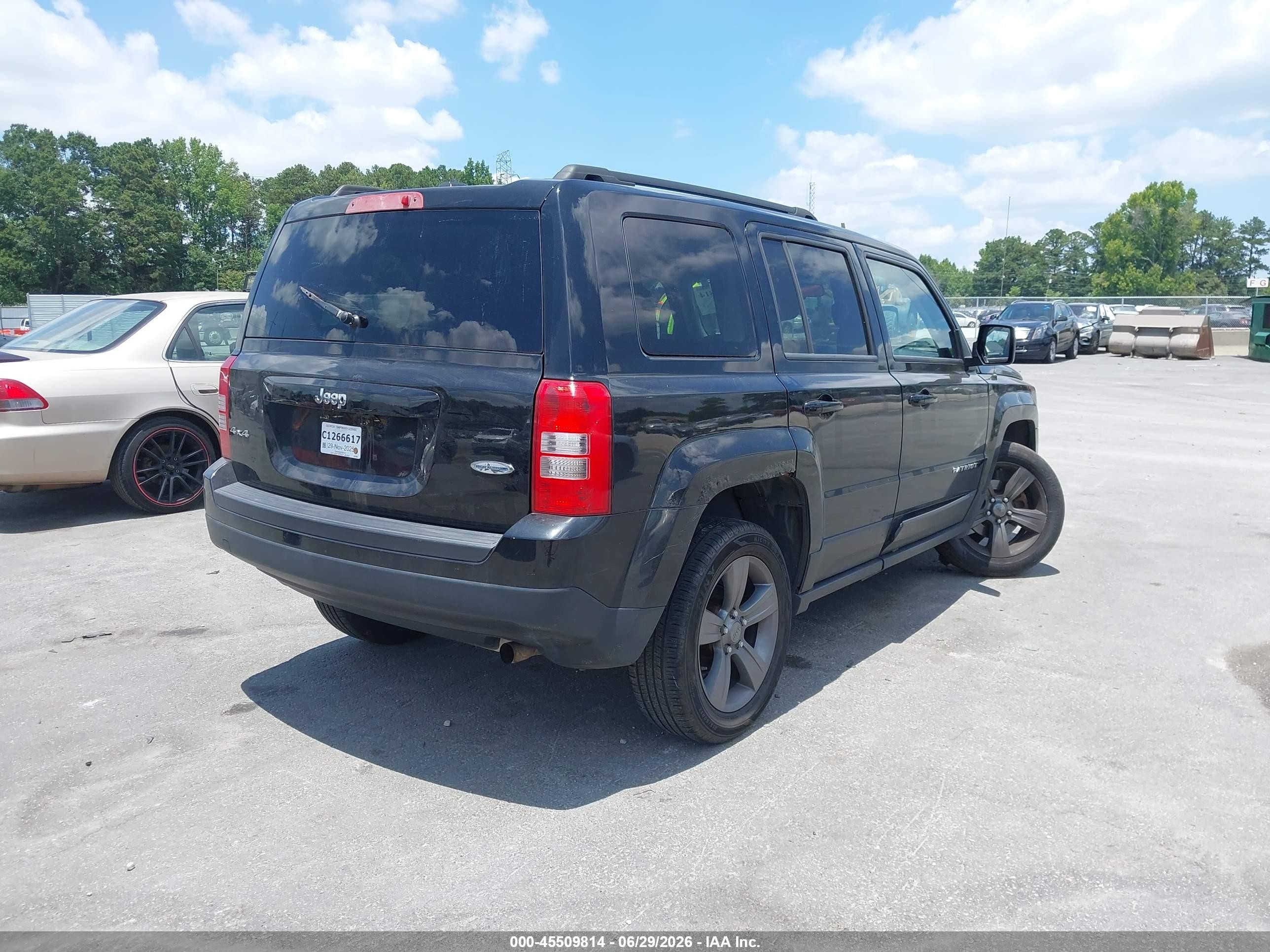2015 Jeep Patriot High Altitude Edition Black vin: 1C4NJRFBXFD258169
