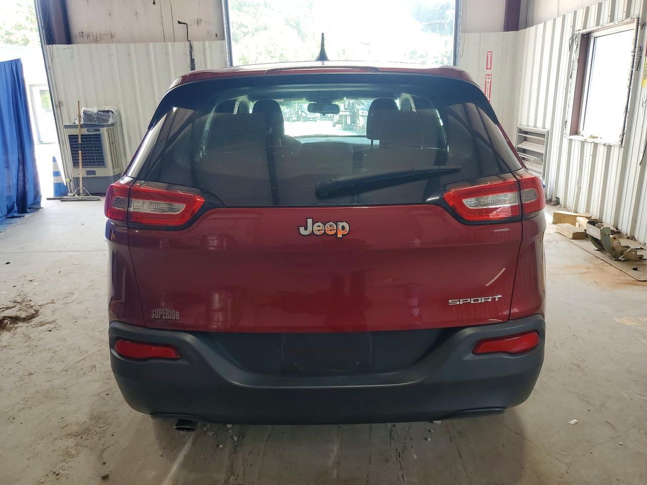 2014 Jeep Cherokee Sport Maroon vin: 1C4PJLAB0EW154970