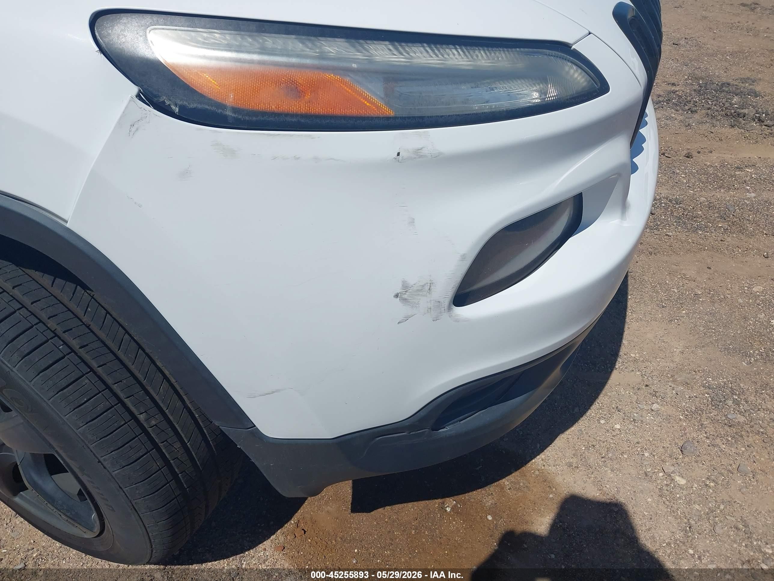 2014 Jeep Cherokee Sport White vin: 1C4PJLAB0EW163944