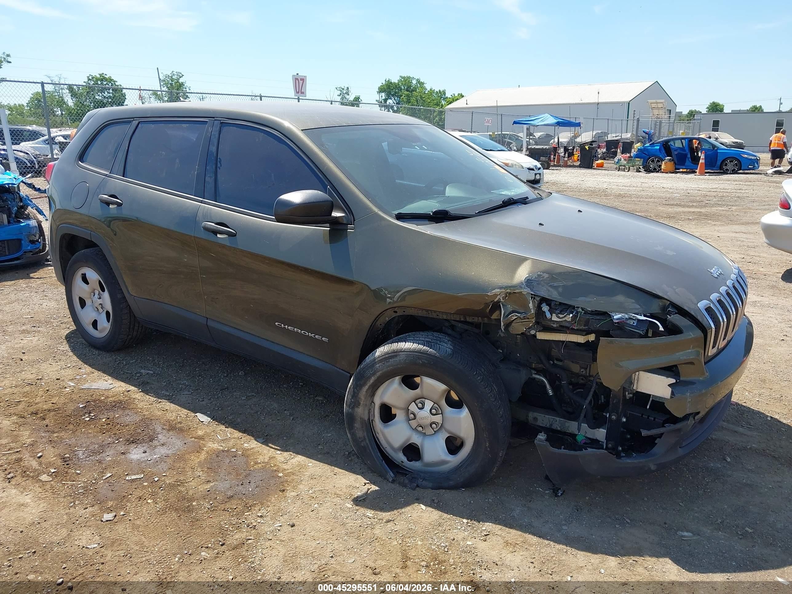2014 Jeep Cherokee Sport Brown vin: 1C4PJLAB0EW231109