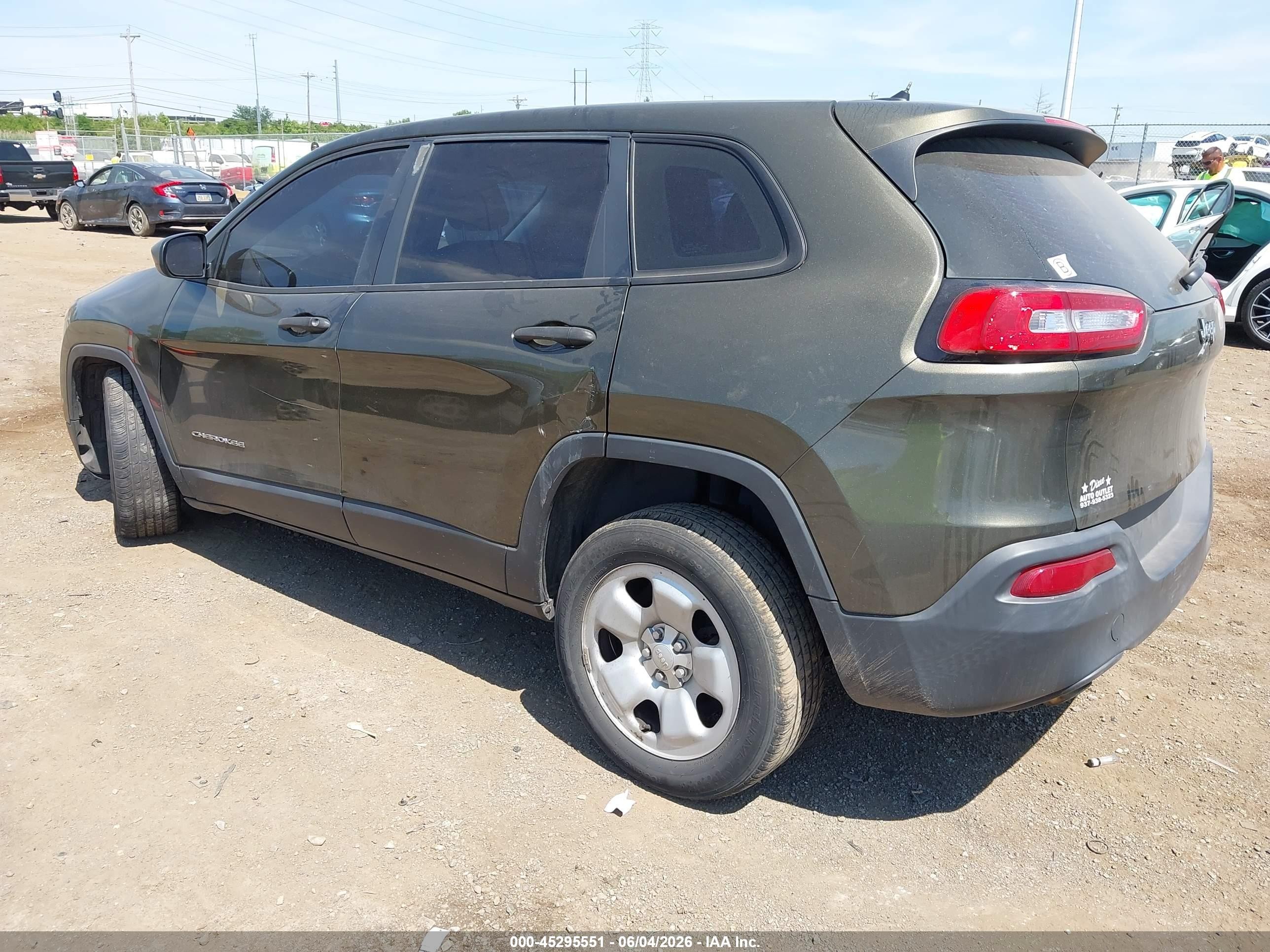2014 Jeep Cherokee Sport Brown vin: 1C4PJLAB0EW231109