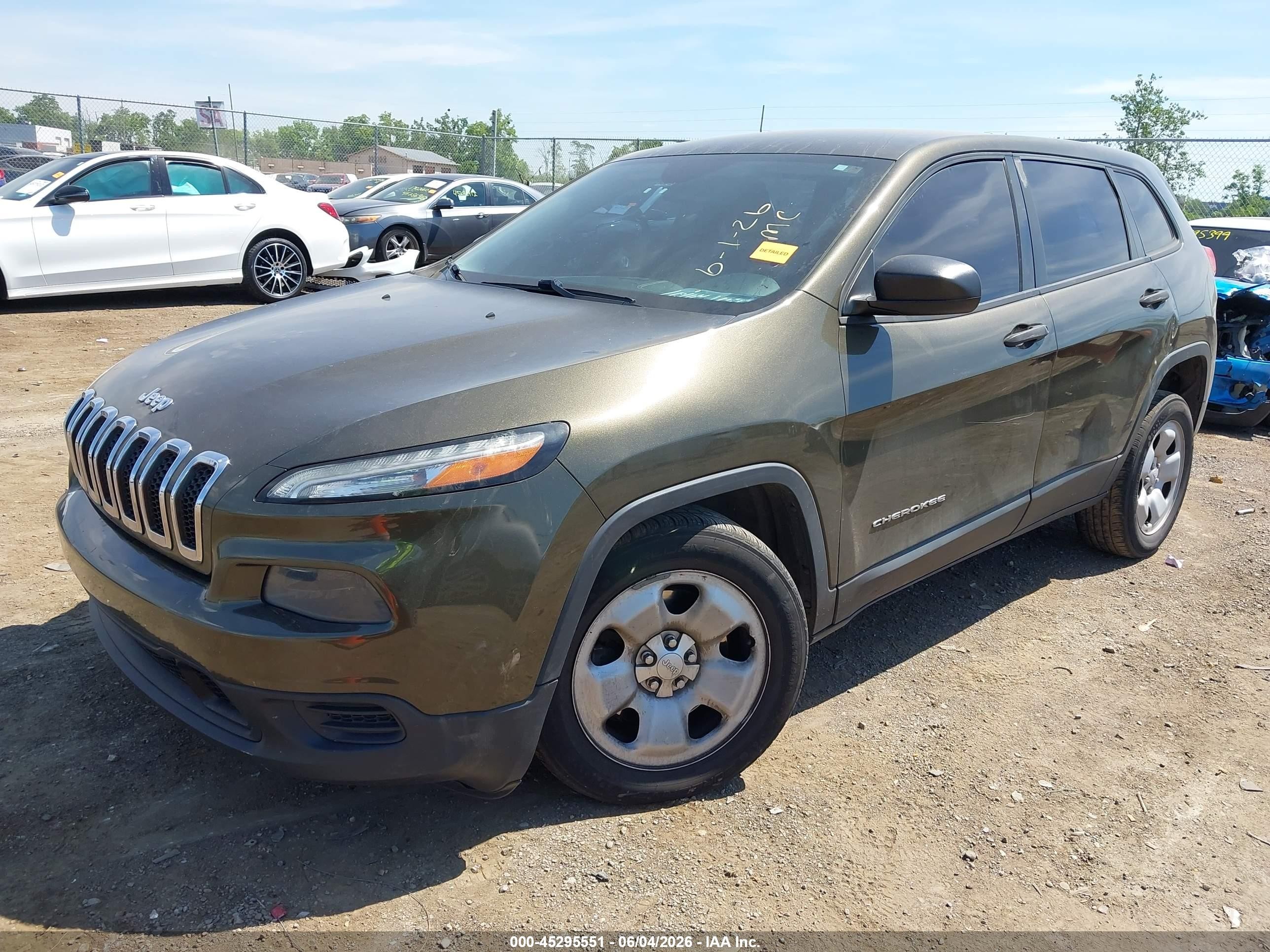 2014 Jeep Cherokee Sport Brown vin: 1C4PJLAB0EW231109