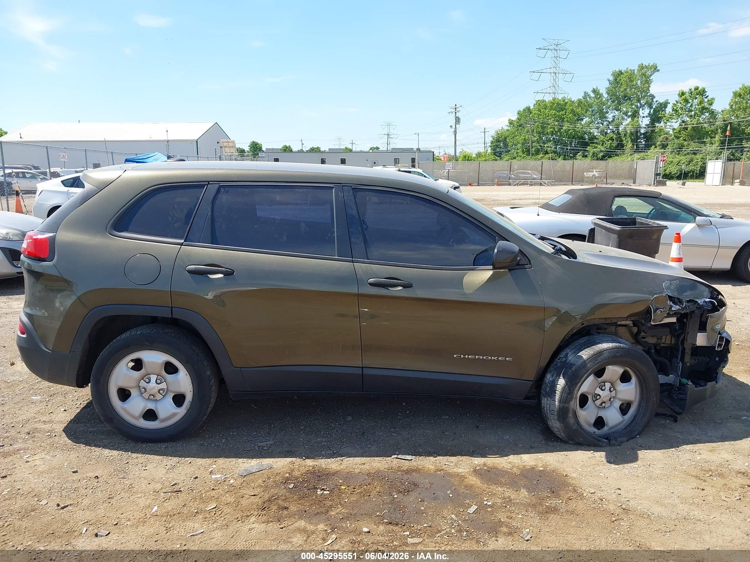 2014 Jeep Cherokee Sport Brown vin: 1C4PJLAB0EW231109
