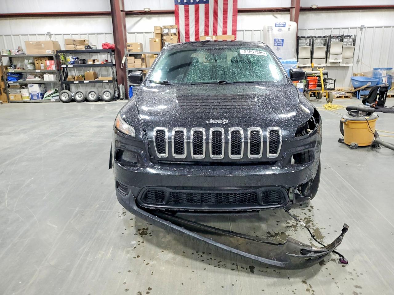 2015 Jeep Cherokee Sport Черный vin: 1C4PJLAB0FW566002