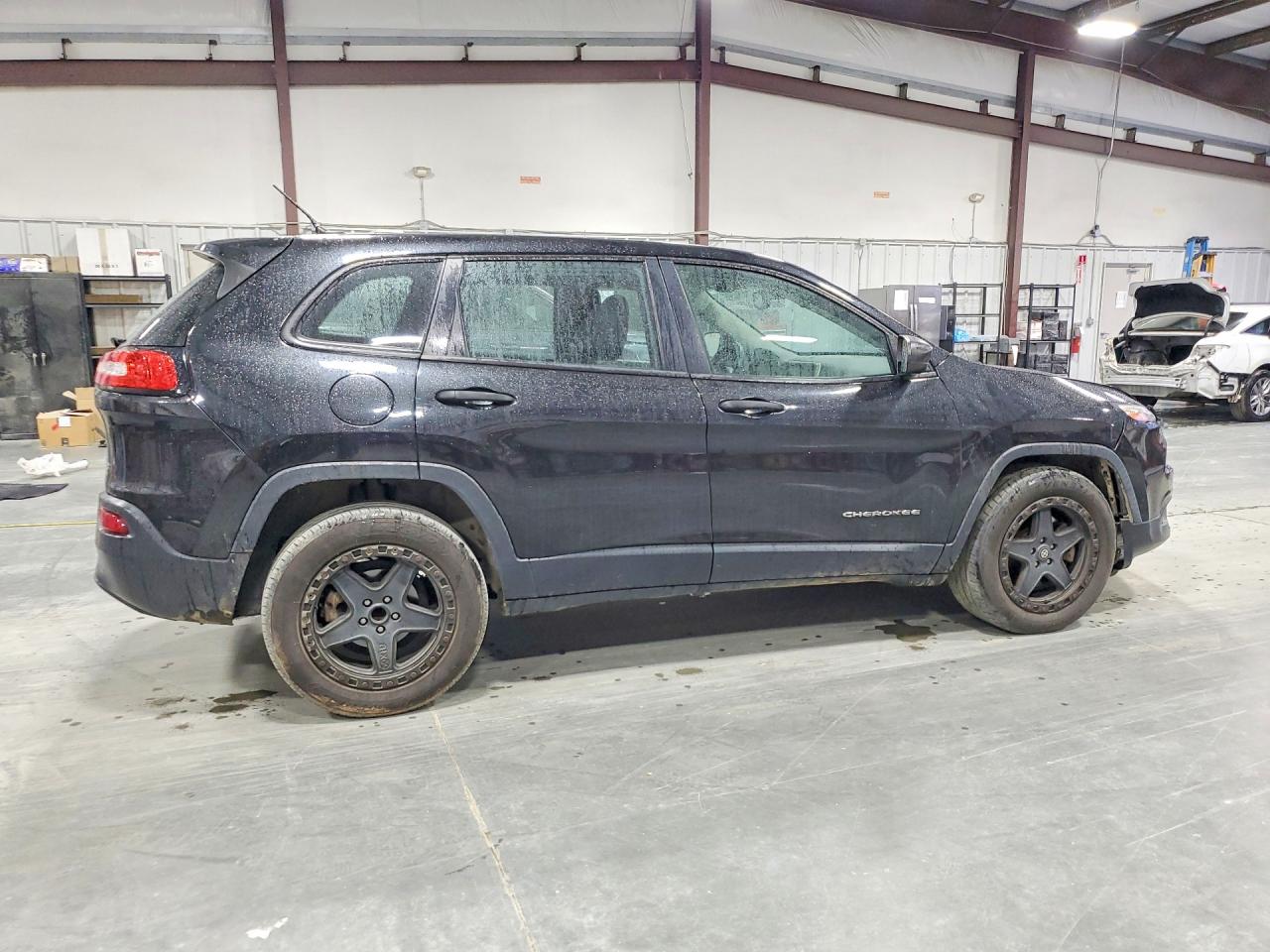 2015 Jeep Cherokee Sport Черный vin: 1C4PJLAB0FW566002