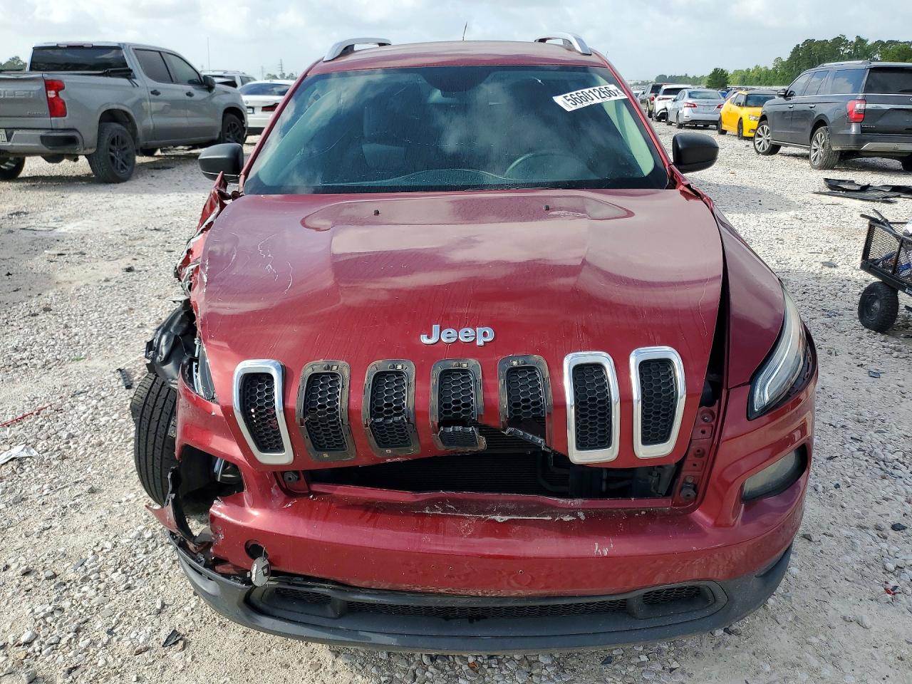 2015 Jeep Cherokee Sport Red vin: 1C4PJLAB0FW628384