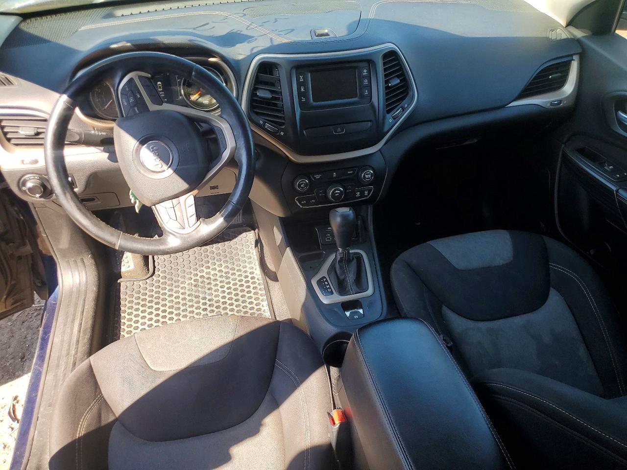 2015 Jeep Cherokee Sport Blue vin: 1C4PJLAB0FW737492
