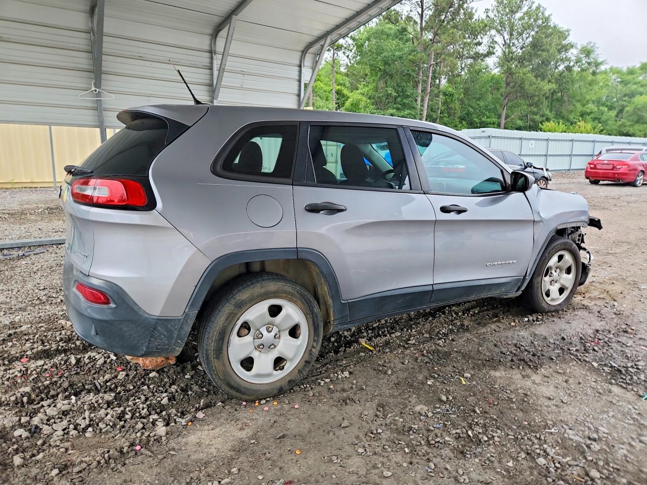 2014 Jeep Cherokee Sport Silver vin: 1C4PJLAB1EW122724