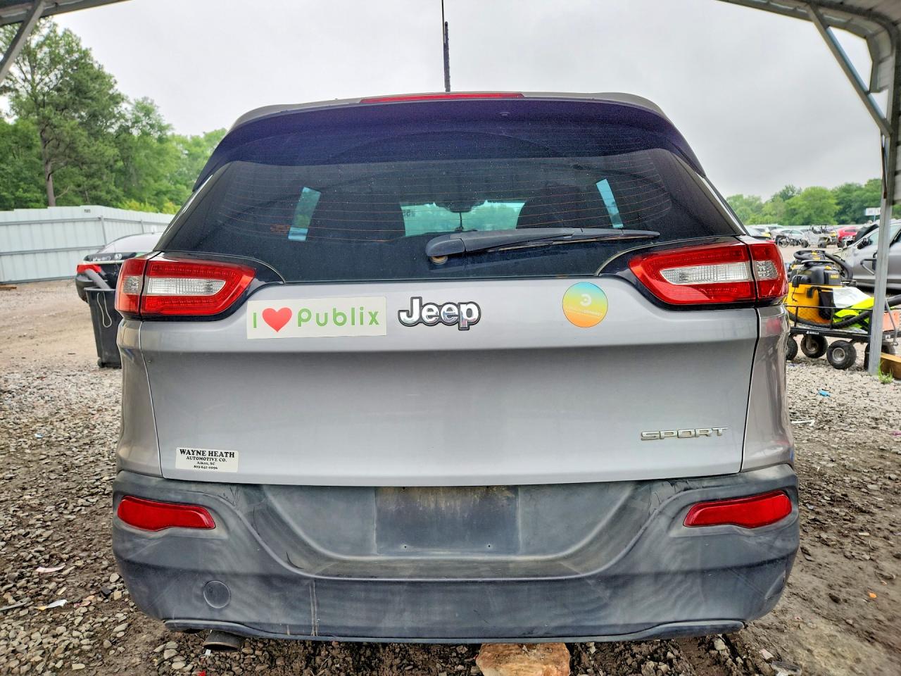 2014 Jeep Cherokee Sport Silver vin: 1C4PJLAB1EW122724