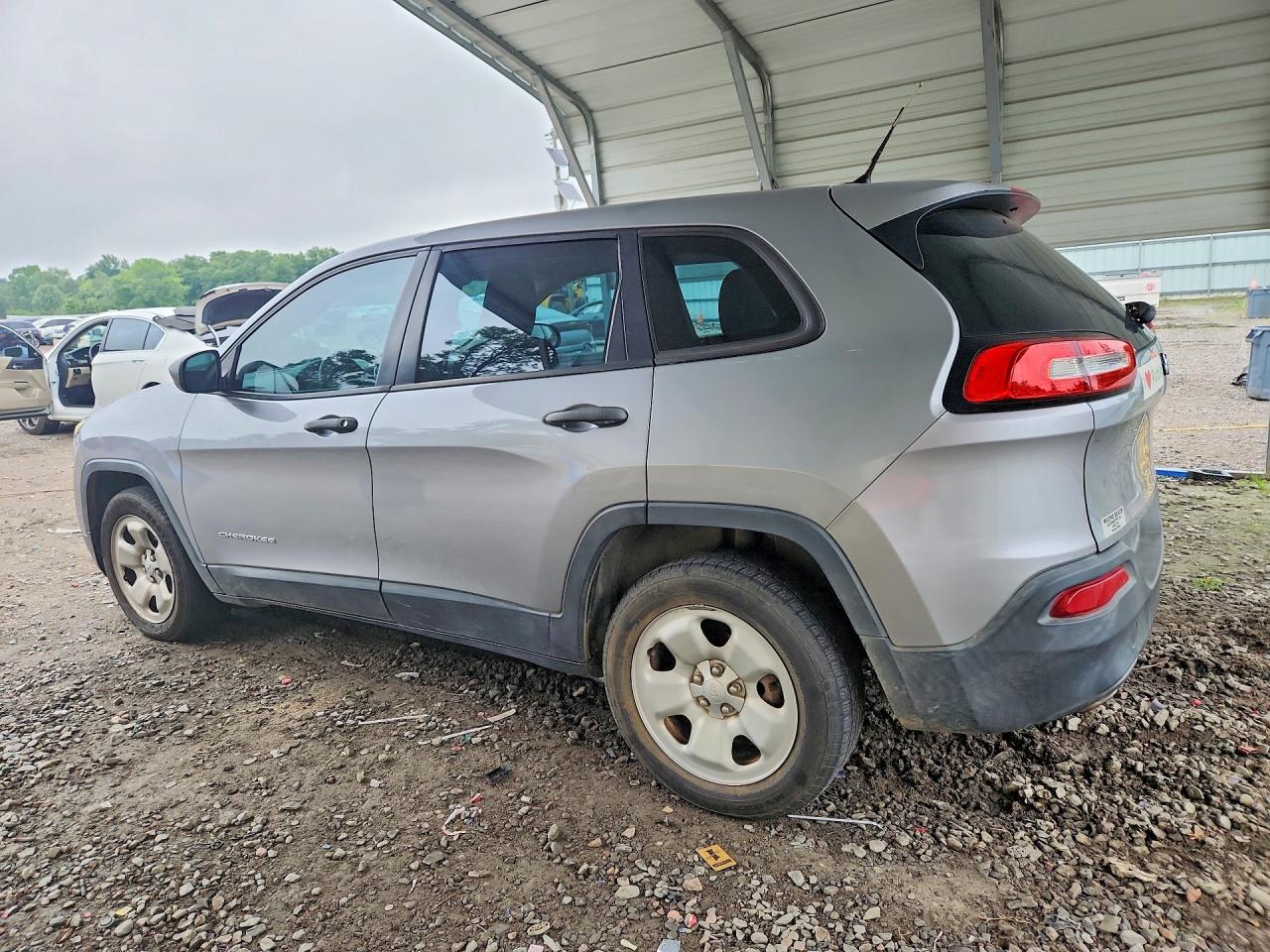2014 Jeep Cherokee Sport Silver vin: 1C4PJLAB1EW122724