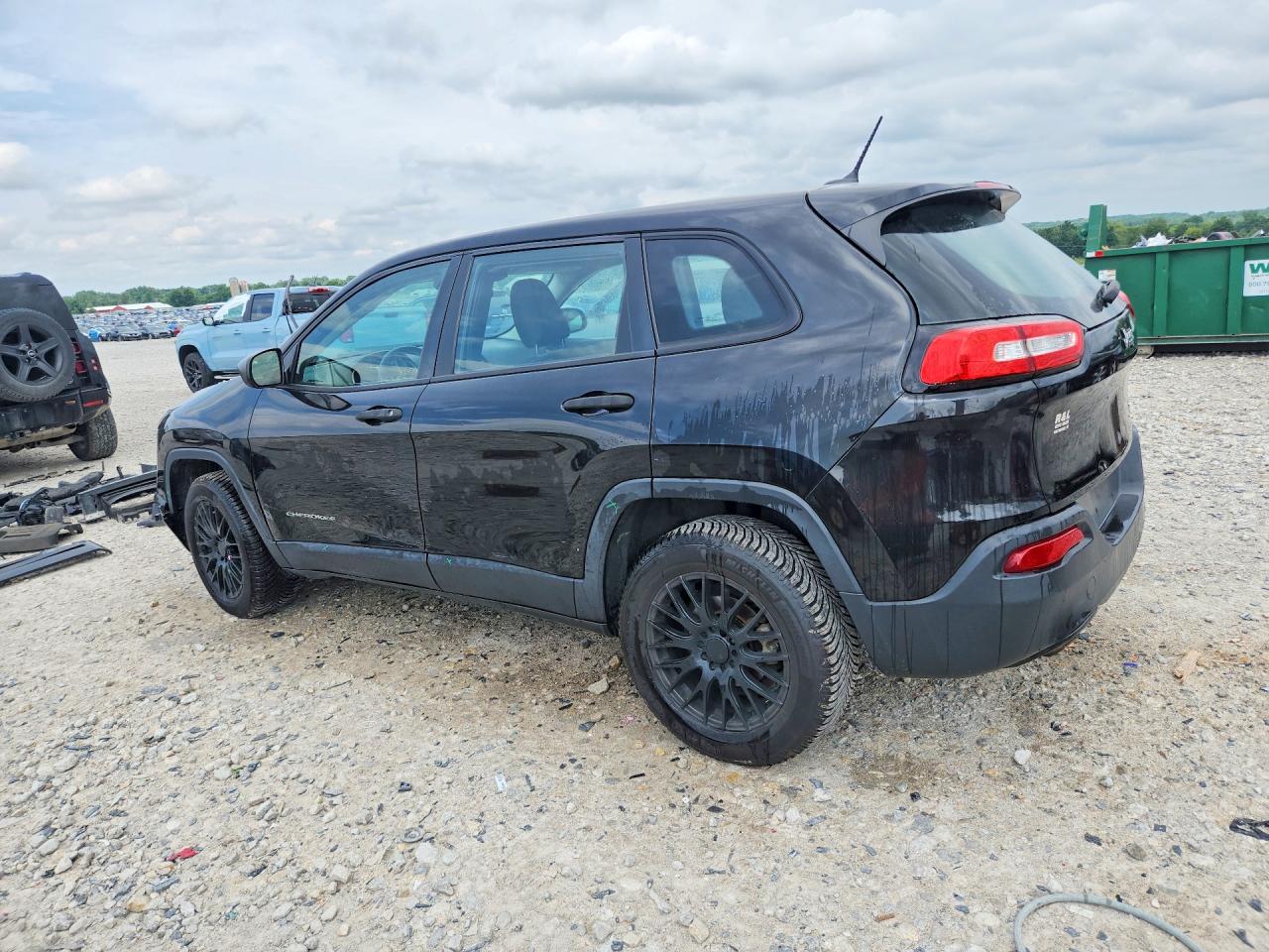 2014 Jeep Cherokee Sport Black vin: 1C4PJLAB1EW241549