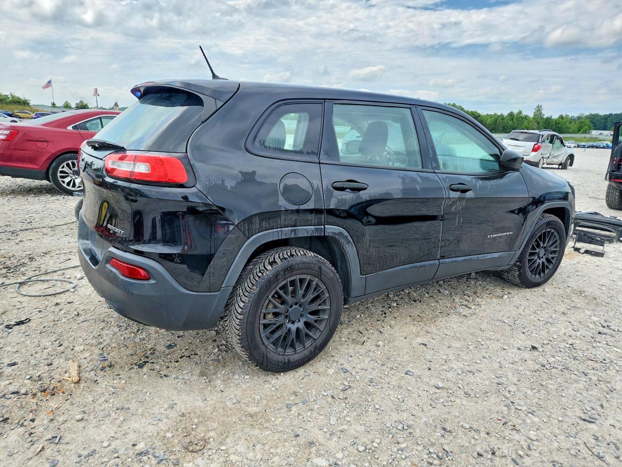2014 Jeep Cherokee Sport Black vin: 1C4PJLAB1EW241549
