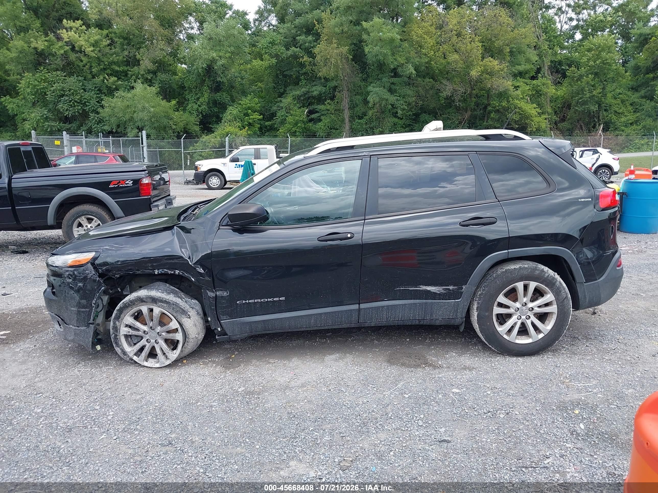 2015 Jeep Cherokee Sport Черный vin: 1C4PJLAB1FW677089