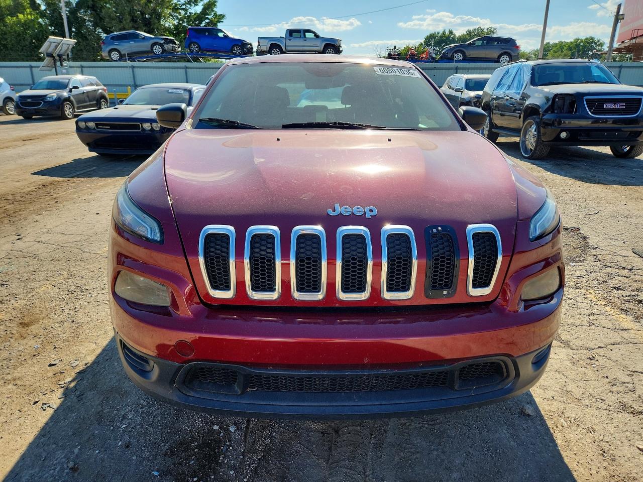 2015 Jeep Cherokee Красный vin: 1C4PJLAB1FW732639