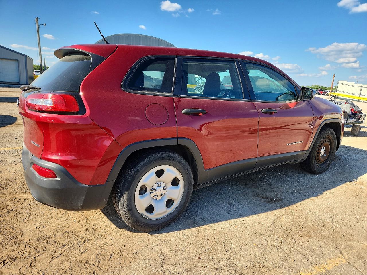 2015 Jeep Cherokee Красный vin: 1C4PJLAB1FW732639