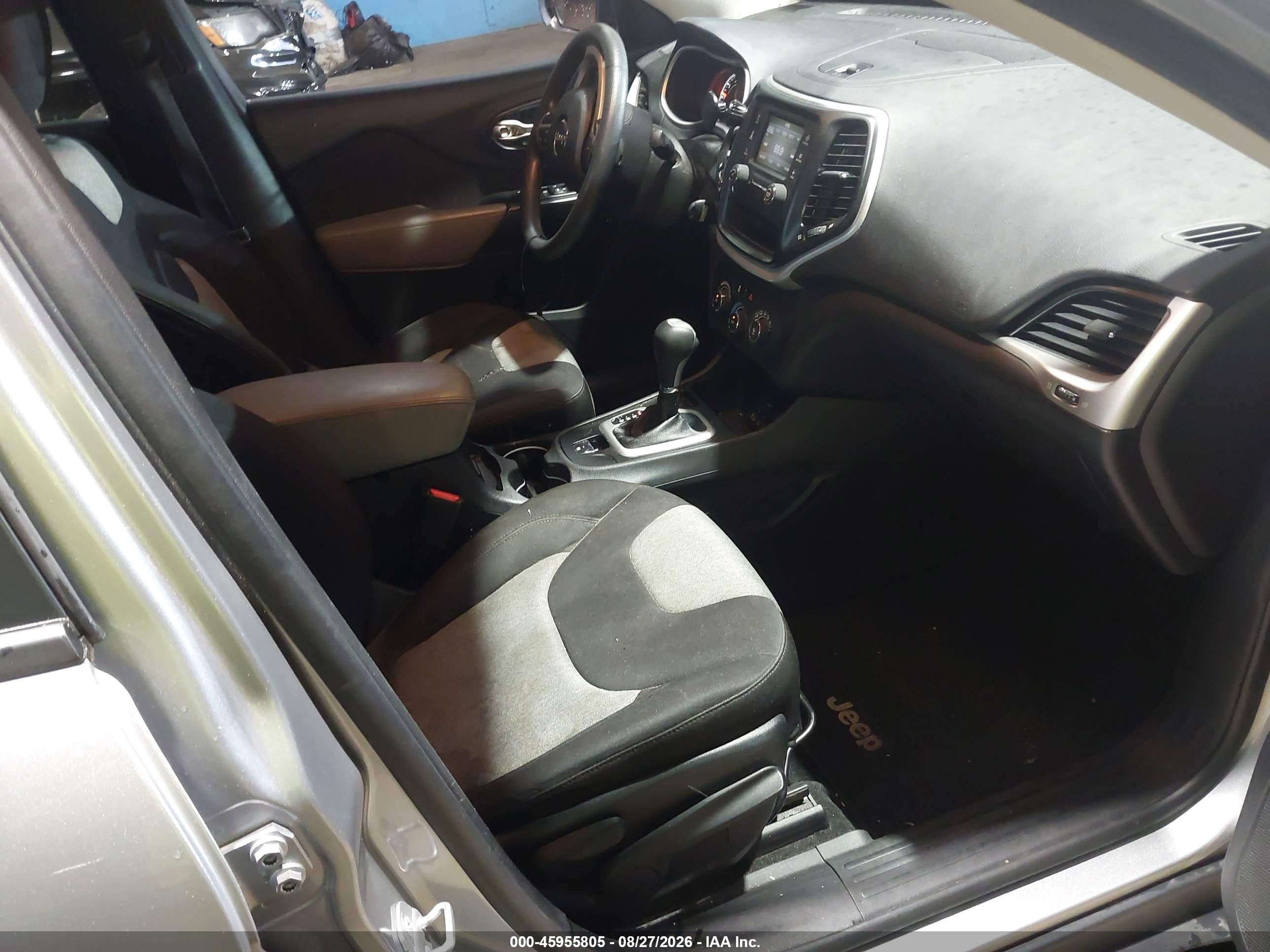 2014 Jeep Cherokee Sport Gray vin: 1C4PJLAB2EW170524