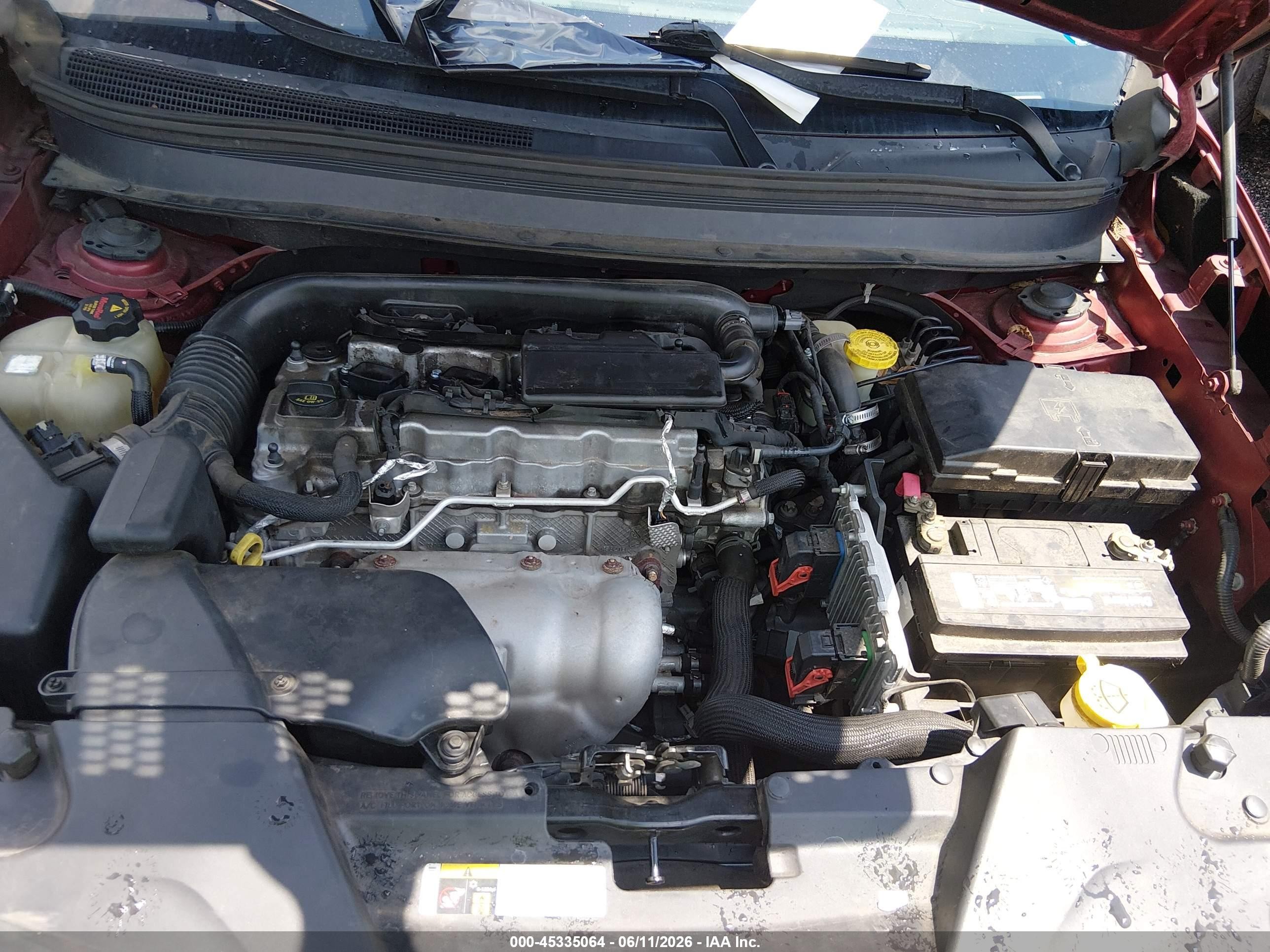 2014 Jeep Cherokee Sport Красный vin: 1C4PJLAB2EW258604
