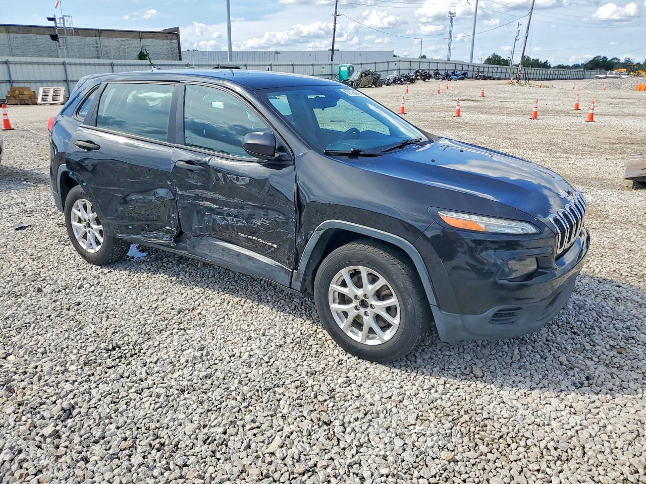 2014 Jeep Cherokee Sport Black vin: 1C4PJLAB2EW262040