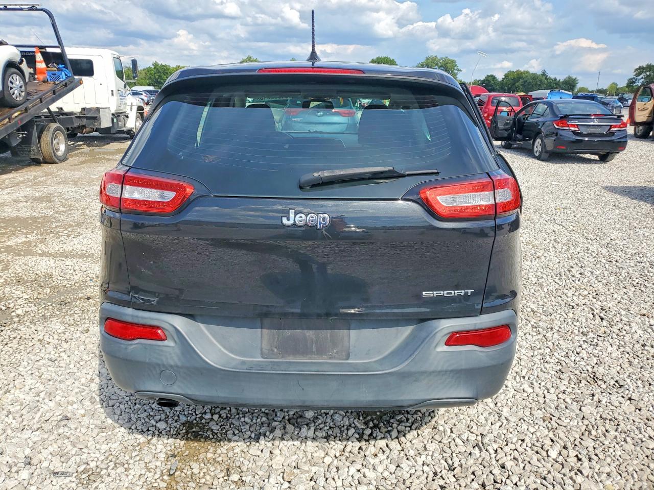 2014 Jeep Cherokee Sport Black vin: 1C4PJLAB2EW262040